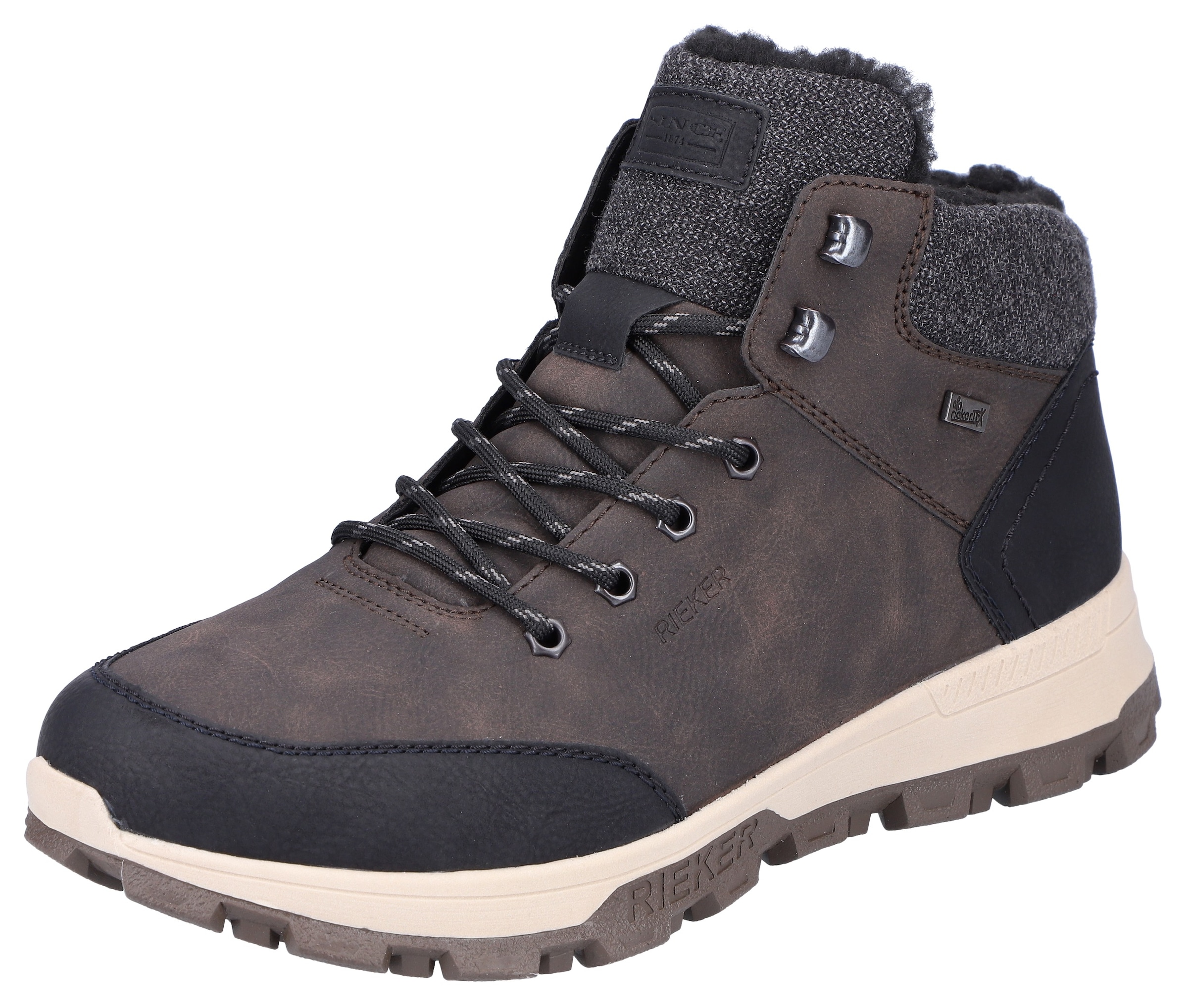 Rieker Winterboots, mit komfortabler SoftFoam-Innensohle, Freizeitschuh, Schnürschuh