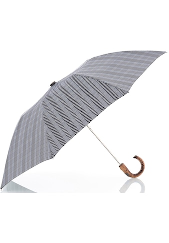 doppler MANUFAKTUR Taschenregenschirm »Rancher Orion, karo grau«, handgemachter... kaufen