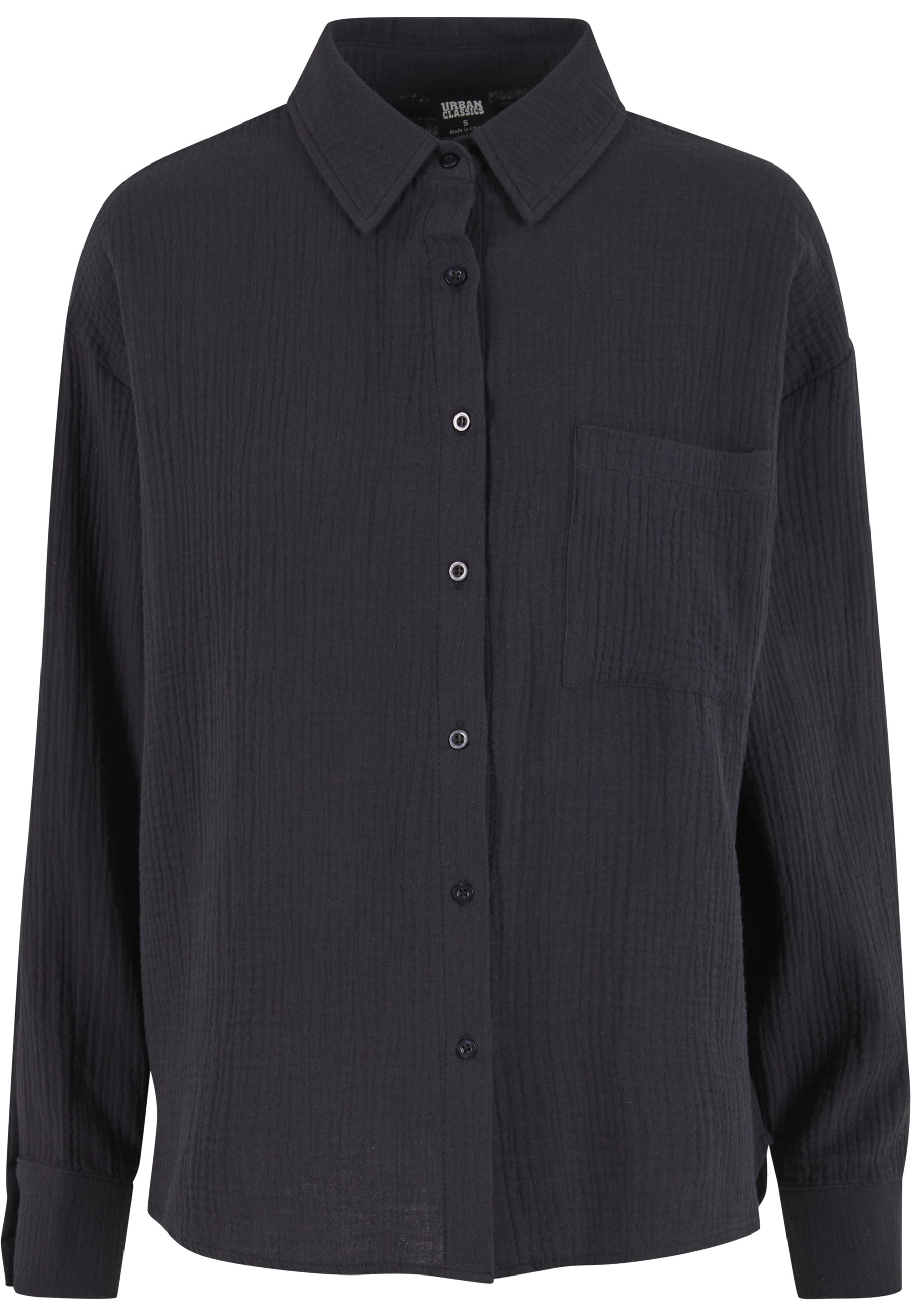 URBAN CLASSICS Klassische Bluse »Urban Classics Ladies Oversized Musselin Blouse«