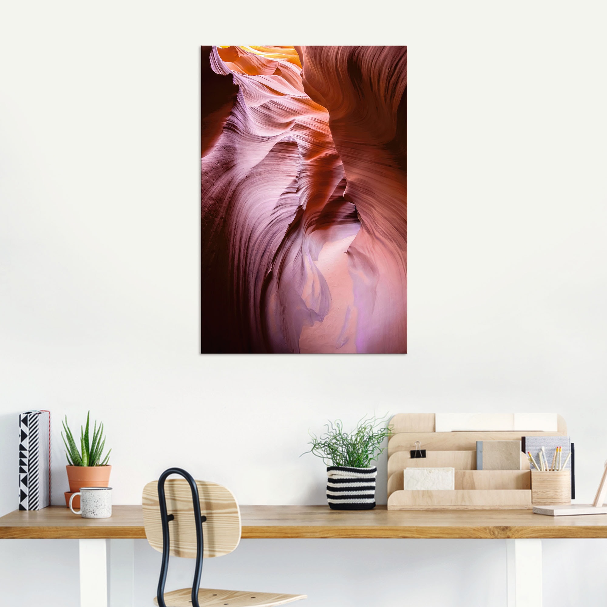 Artland Wandbild »Schmale Pfade durch den Antelope Canyon«, Bilder von Amerika, (1 St.), als Alubild, Leinwandbild, Wandaufkleber oder Poster in versch. Größen