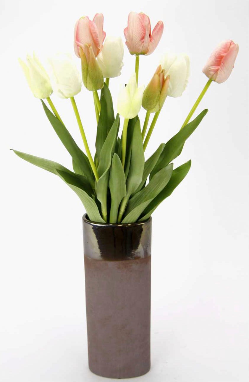BAUR Kunstblume Keramik I.GE.A. »Real-Touch Vase | Tulpen«, aus kaufen