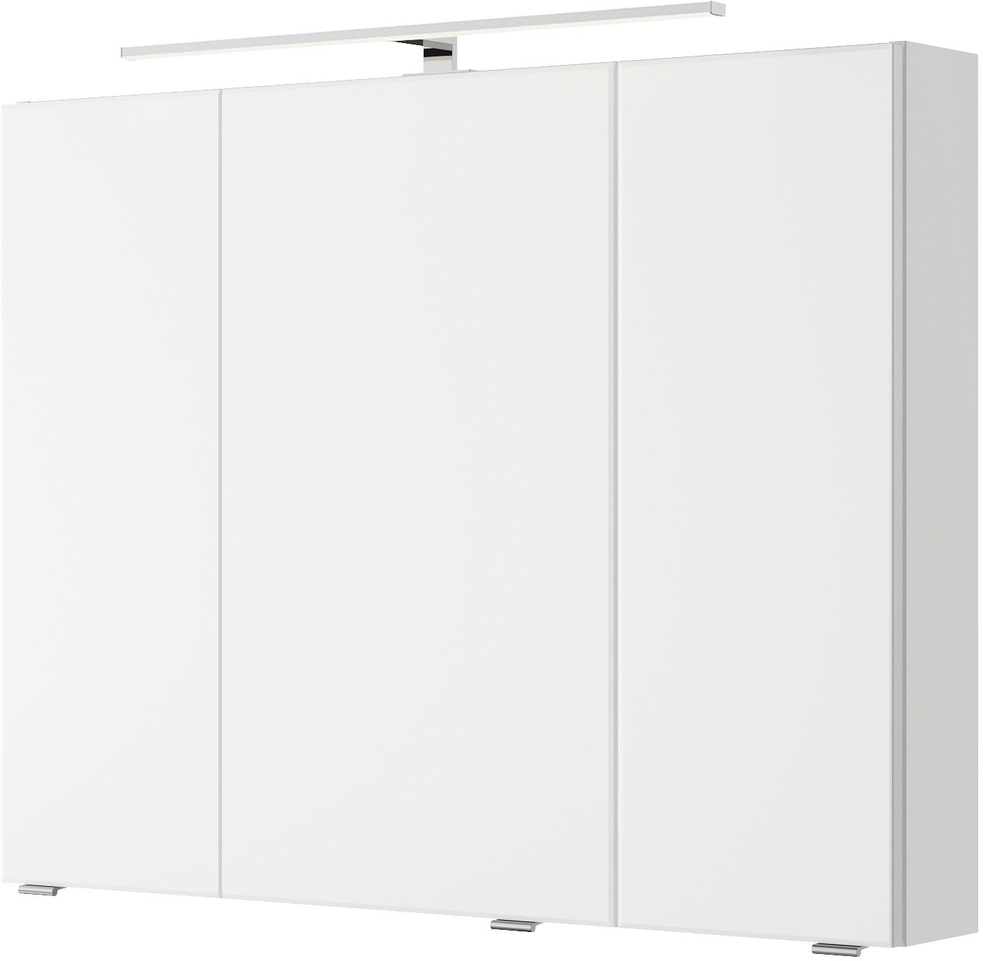 Saphir Badmöbel-Set »Serie 4035 2-teilig, Keramikwaschtisch mit LED-Spiegelschrank«, (Set), 90 cm breit, inkl. Türdämpfer, 2 Schubladen, 3 Türen, 6 Einlegeböden
