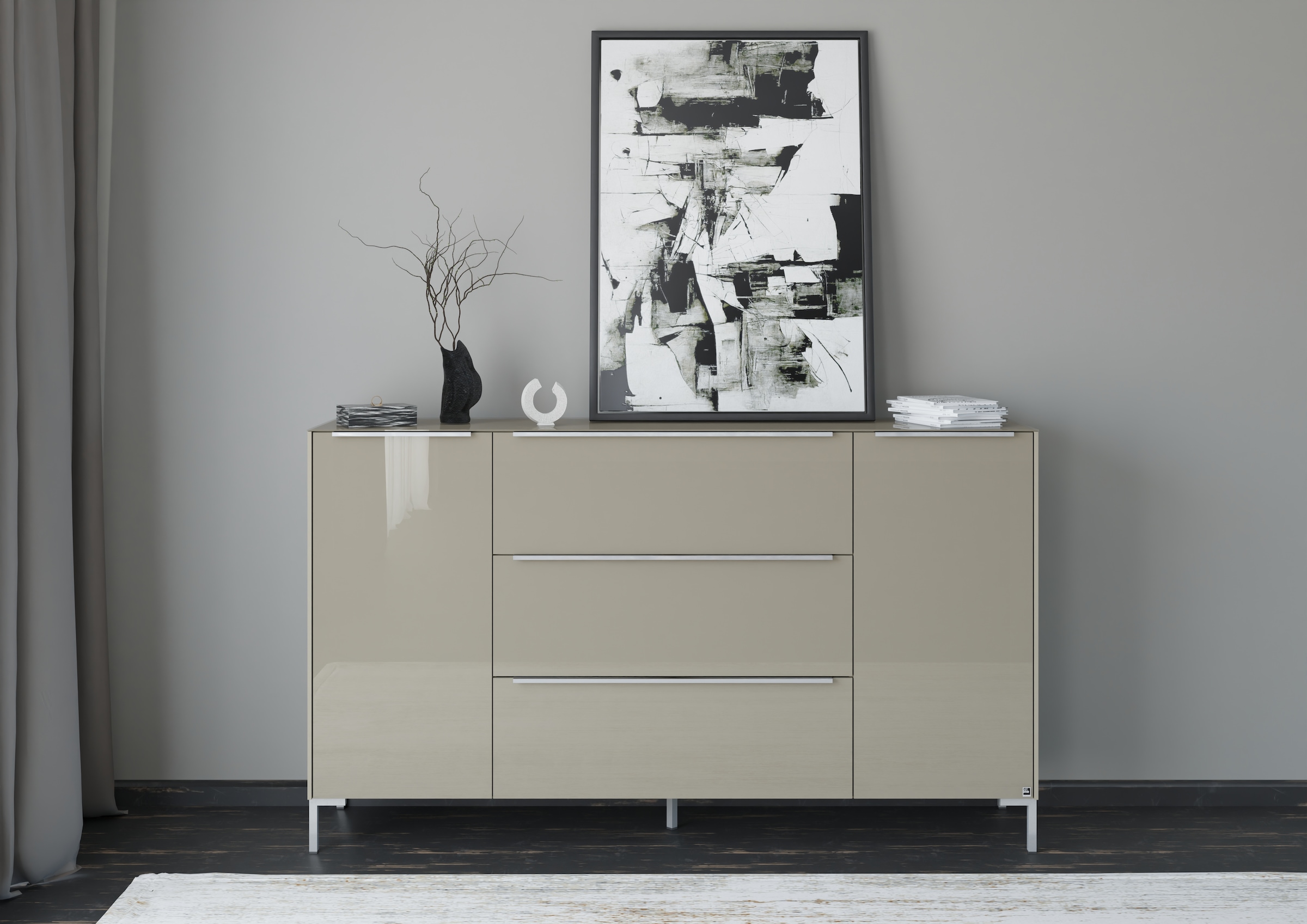 set one by Musterring Sideboard "Reno" 1 Stk. tlg. Mit Winkelfuß in diversen Farben, 108 cm Höhe & Farbauswahl
