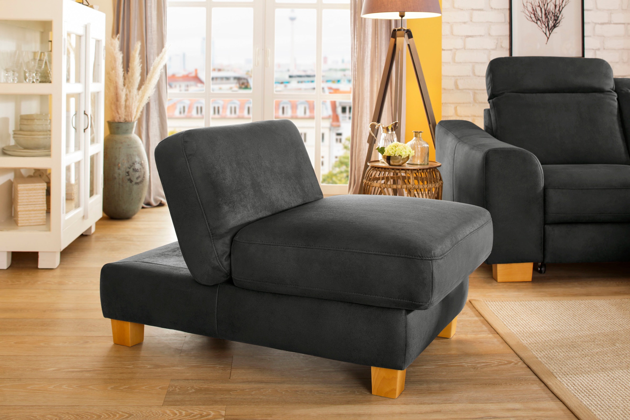 Home affaire Polsterhocker "Dundee", mit Klappfunktion - wie ein Sessel nut günstig online kaufen
