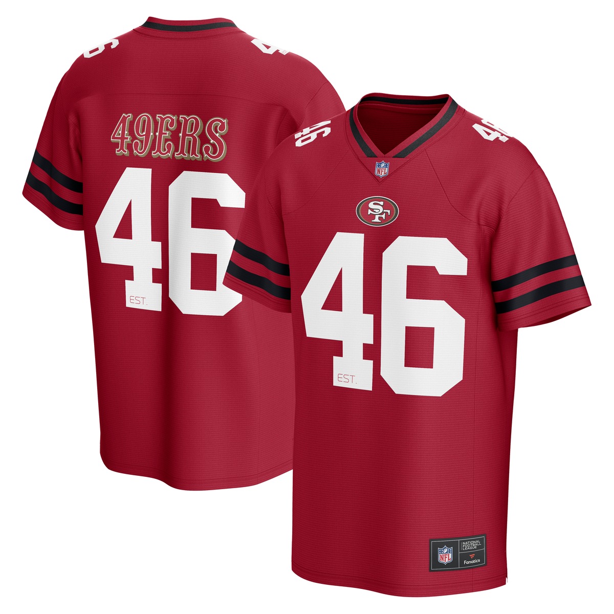 FANATICS Kinder Footballtrikot "Fanatics Trikot San Francisco 49ers NFL Core Foundation", rot, Gr. XXL, 100% Polyester, Trikots