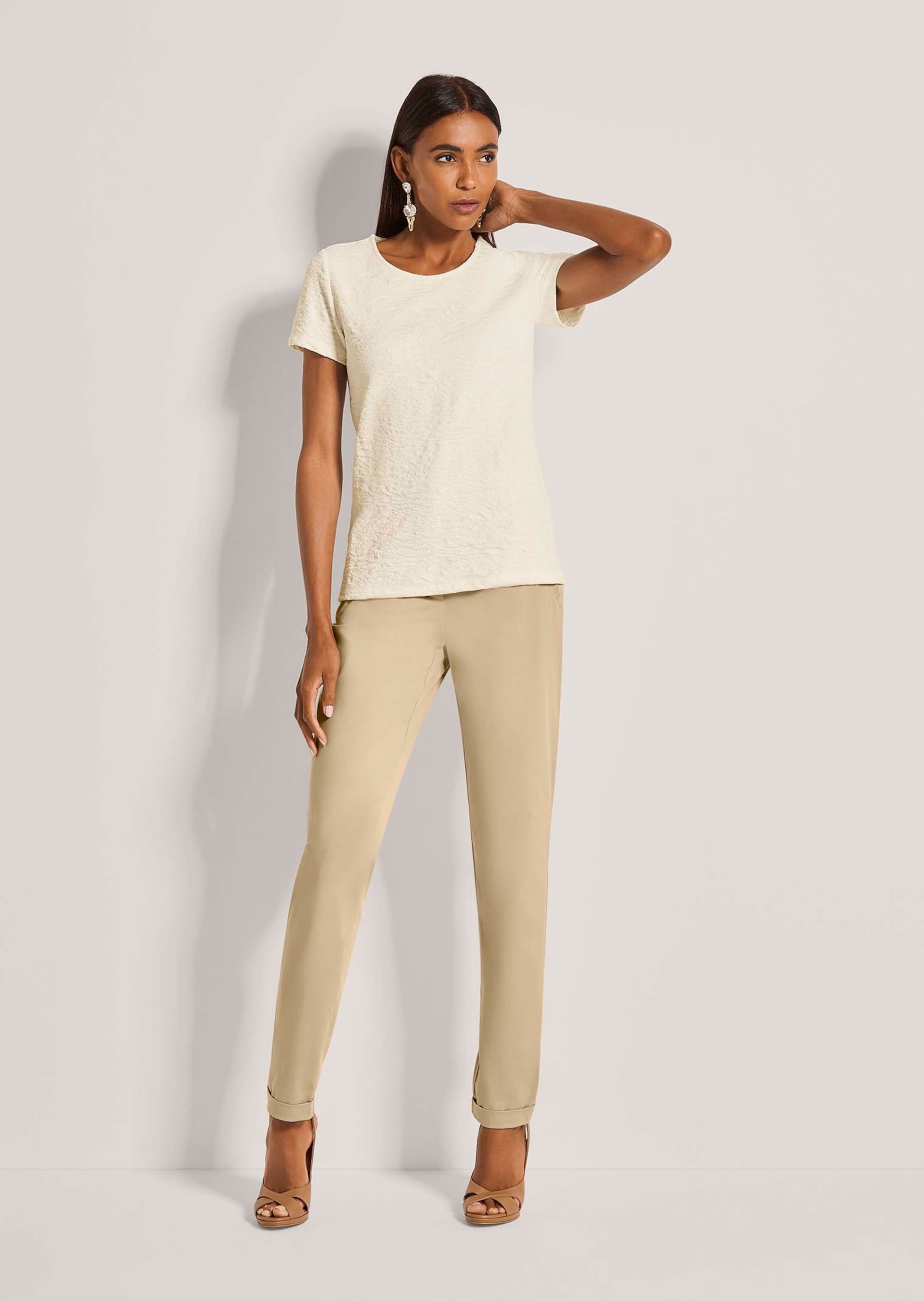 MADELEINE Kurzarmshirt "Shirt Stylisches Blusenshirt mit Rundhals" Crash-Op günstig online kaufen