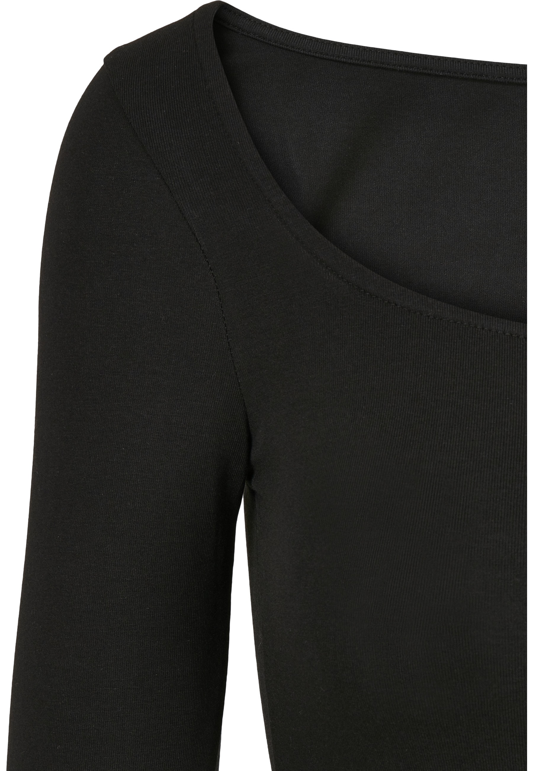 URBAN CLASSICS Langarmshirt »Urban Classics Damen Ladies Organic Longsleeve Body« 1 Stk.