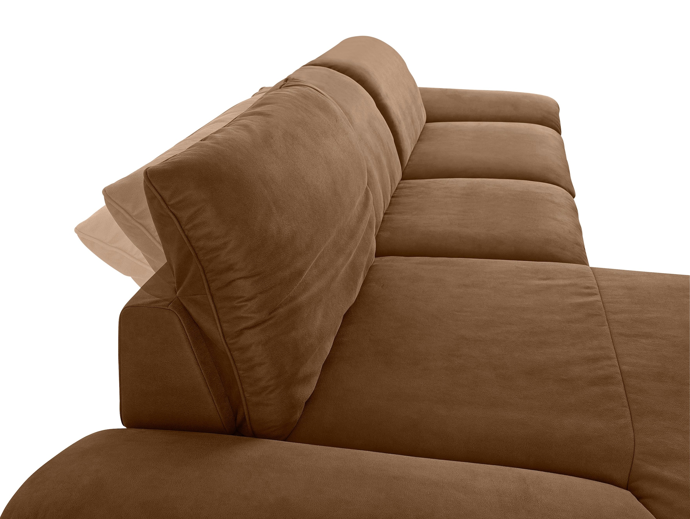 W.SCHILLIG Ecksofa »enjoy&MORE, Designsofa, bequem, zeitlos und elegant, L-Form«, Sitztiefenverstellung, Füße schwarz pulverbeschichtet, Breite 340 cm