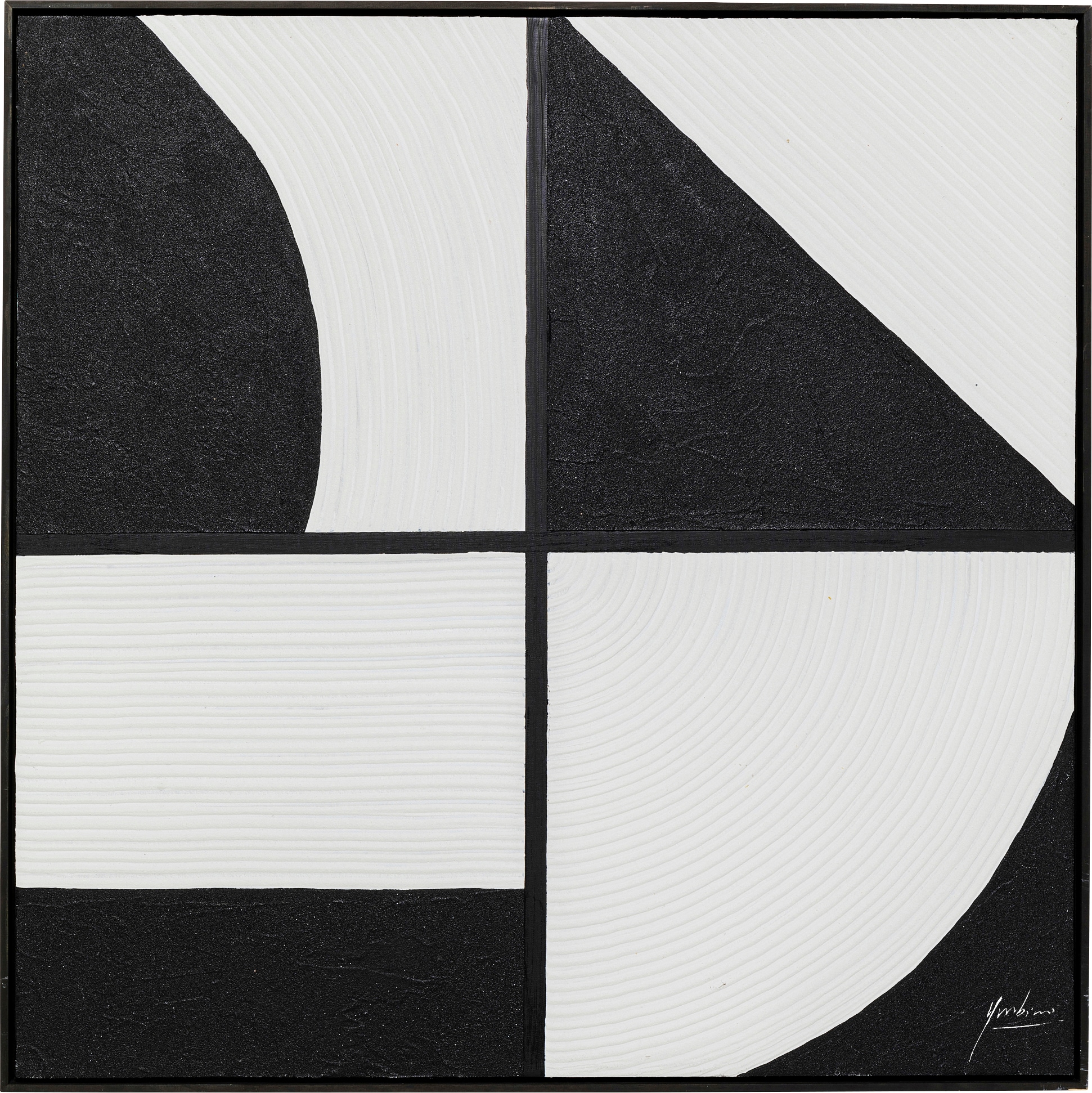 Kare Design Bild mit Rahmen »Gerahmtes Bild Modulo 100x100cm«