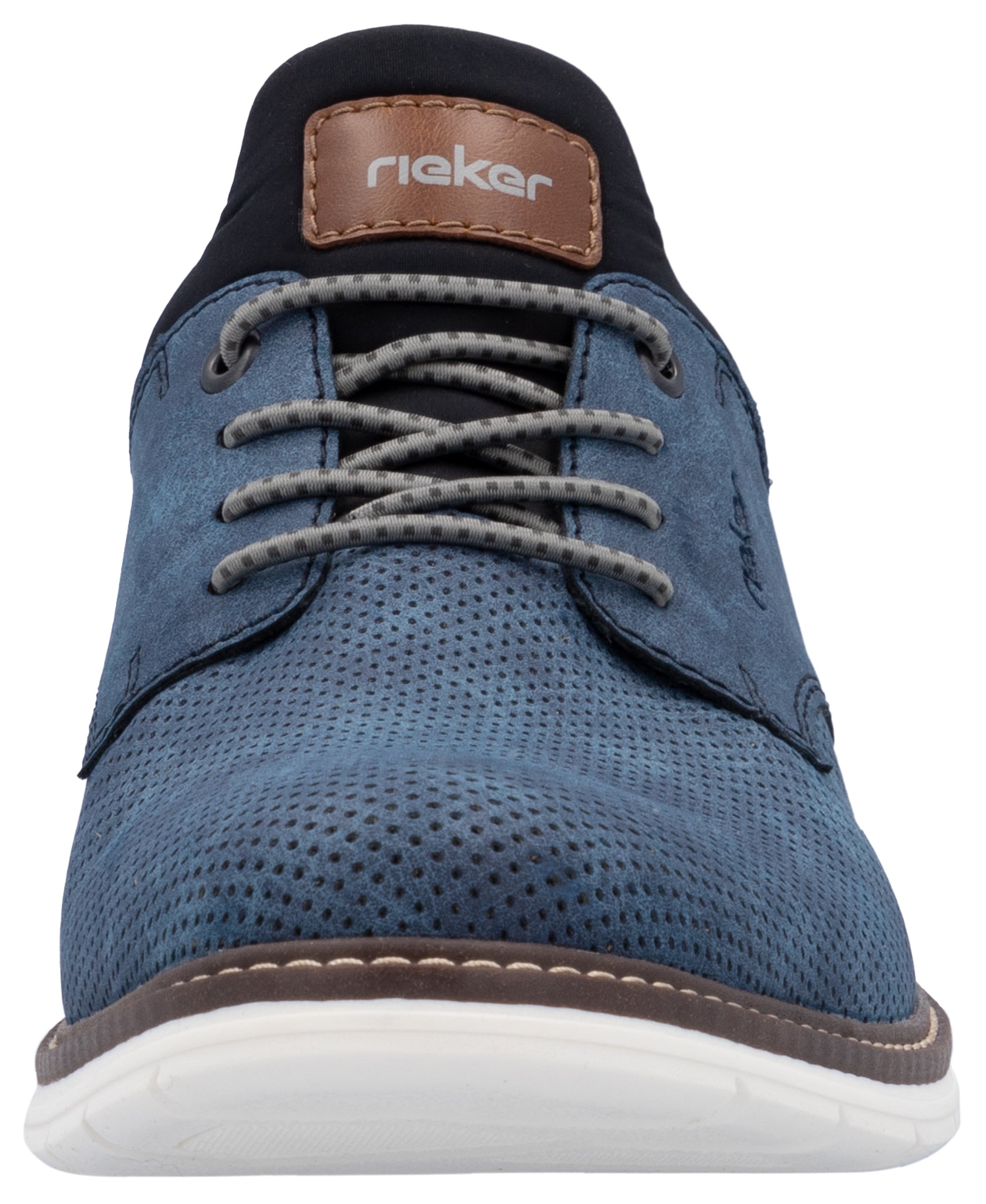 Rieker Slip-On Sneaker, Schlupfschuh, Halbschuh, Freizeitschuh mit Prägung