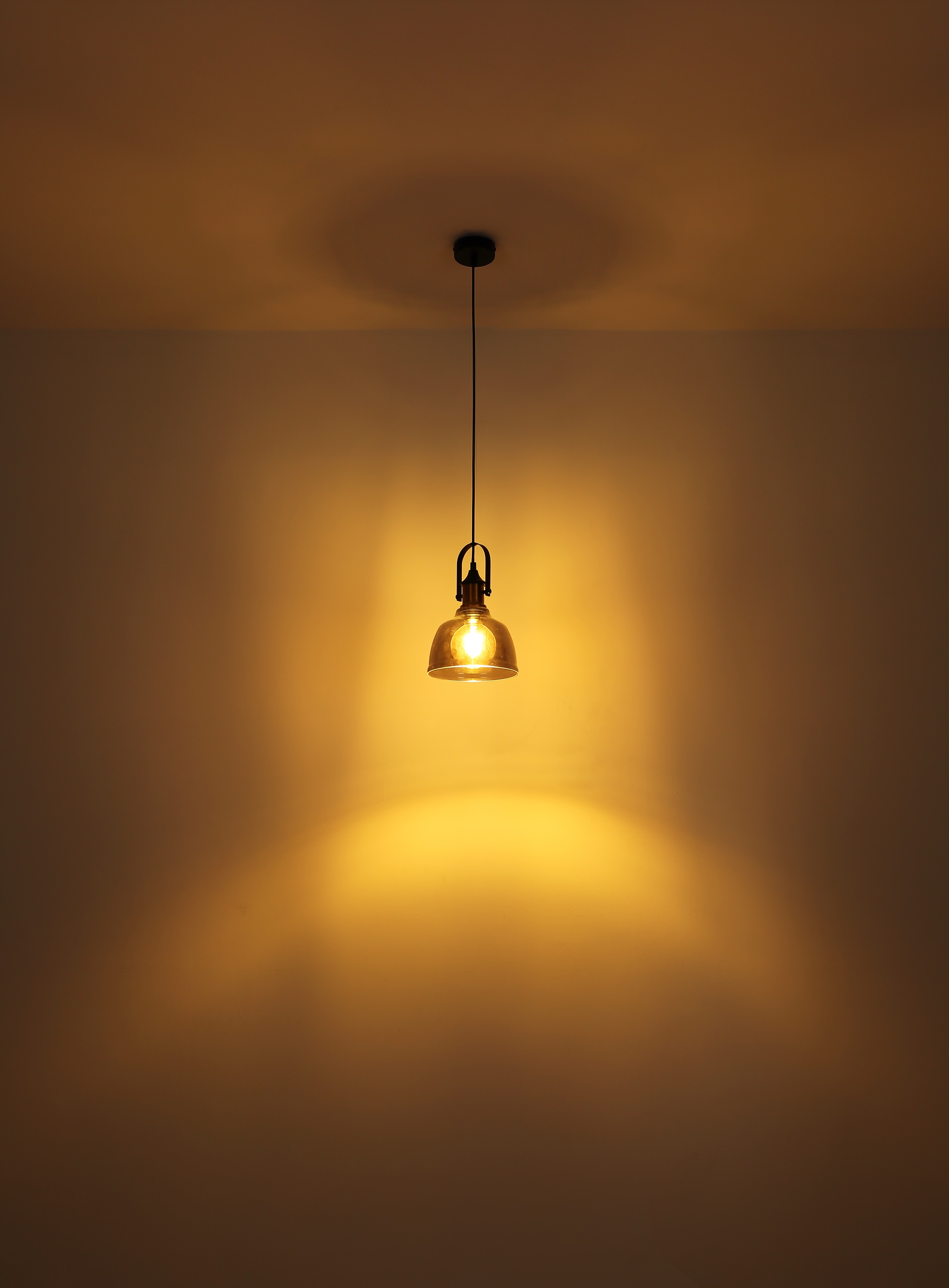 GLOBO LIGHTING Hängeleuchte »DOROTHEA«, Leuchtmittel E27 | ohne Leuchtmittel, Hängelampe/Pendelleuchte/Messing/Glas/Wohnzimmer/Esszimmer