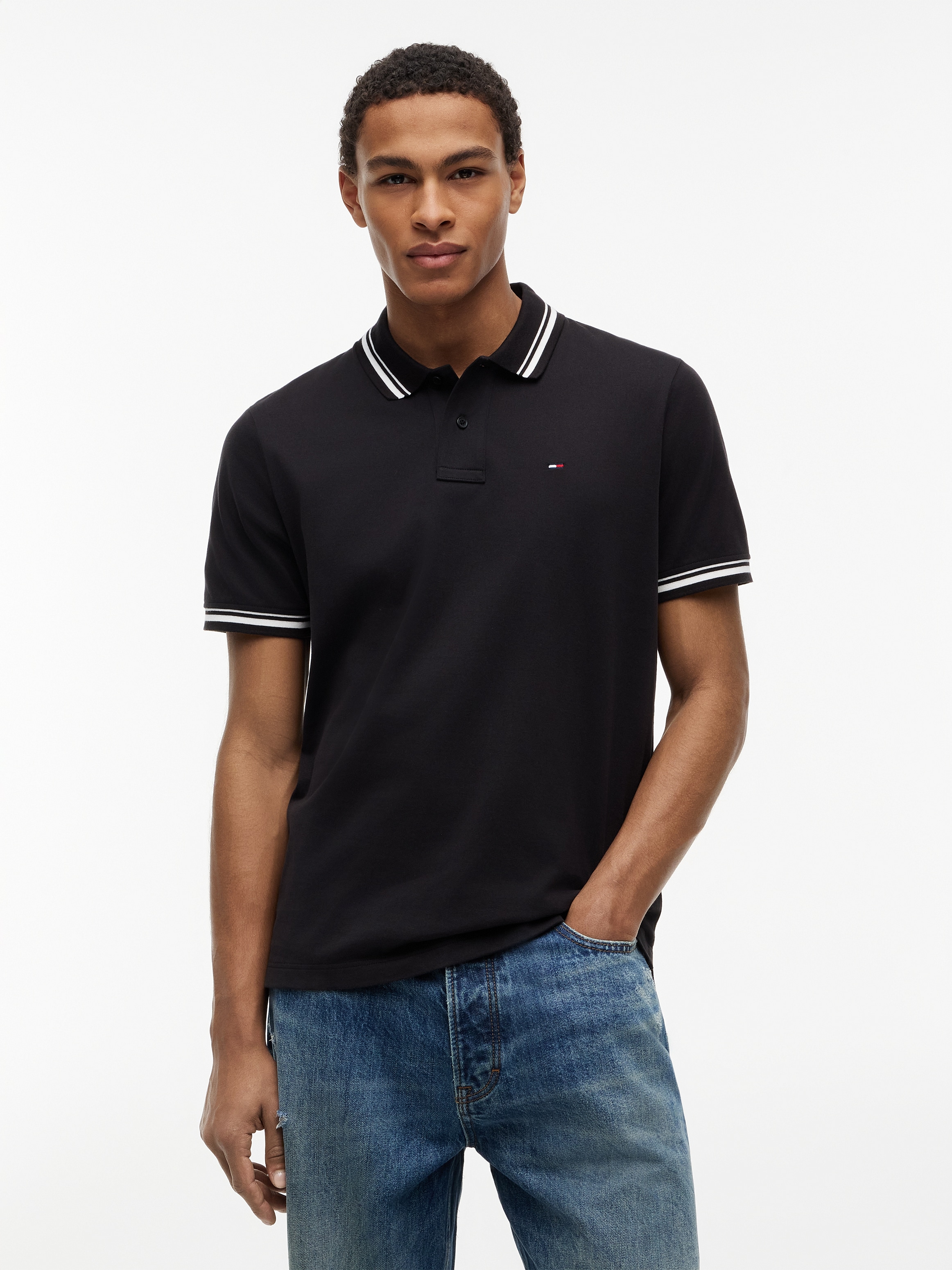 Tommy Jeans Poloshirt "TJM REGULAR TIPPED" Regular fit mit Polokragen