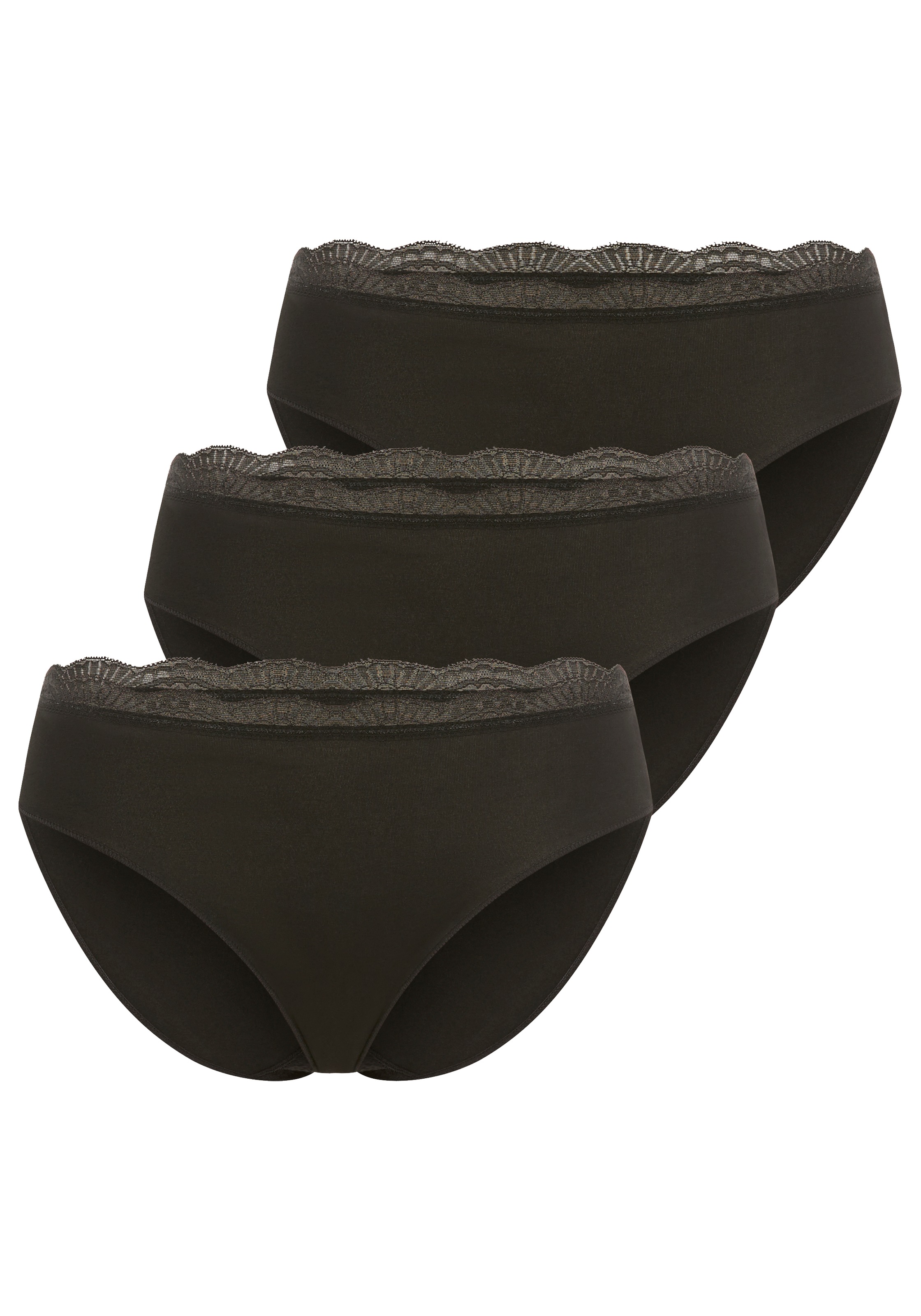 YSABEL MORA Midislip "BASIC COLLECTION COTTON WITH LACE", mit bedecktem Sch günstig online kaufen