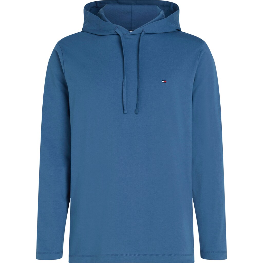 Tommy Hilfiger Kapuzenshirt »HOODED LS TEE«, mit dezenter Logo-Stickerei