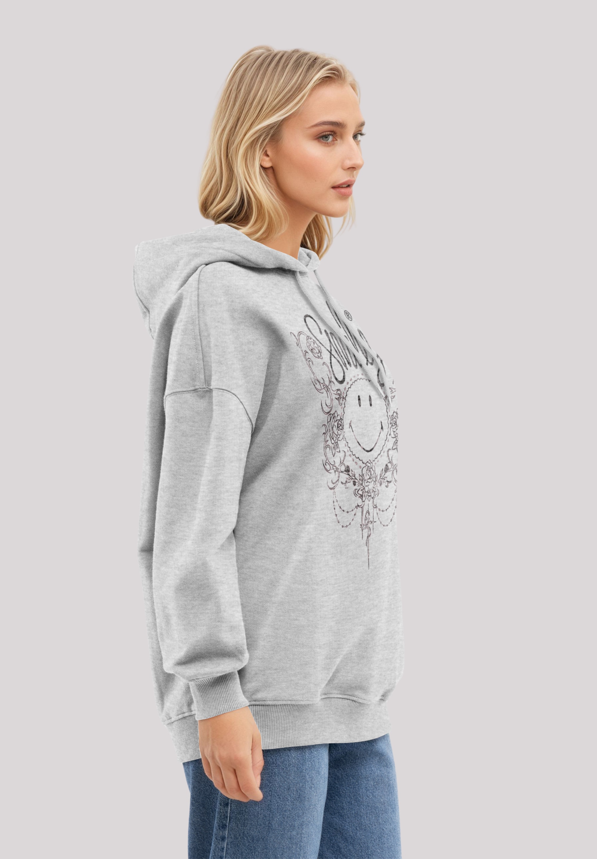 F4NT4STIC Kapuzenpullover »Smiley Originals Flower Spring«, Premium Qualität