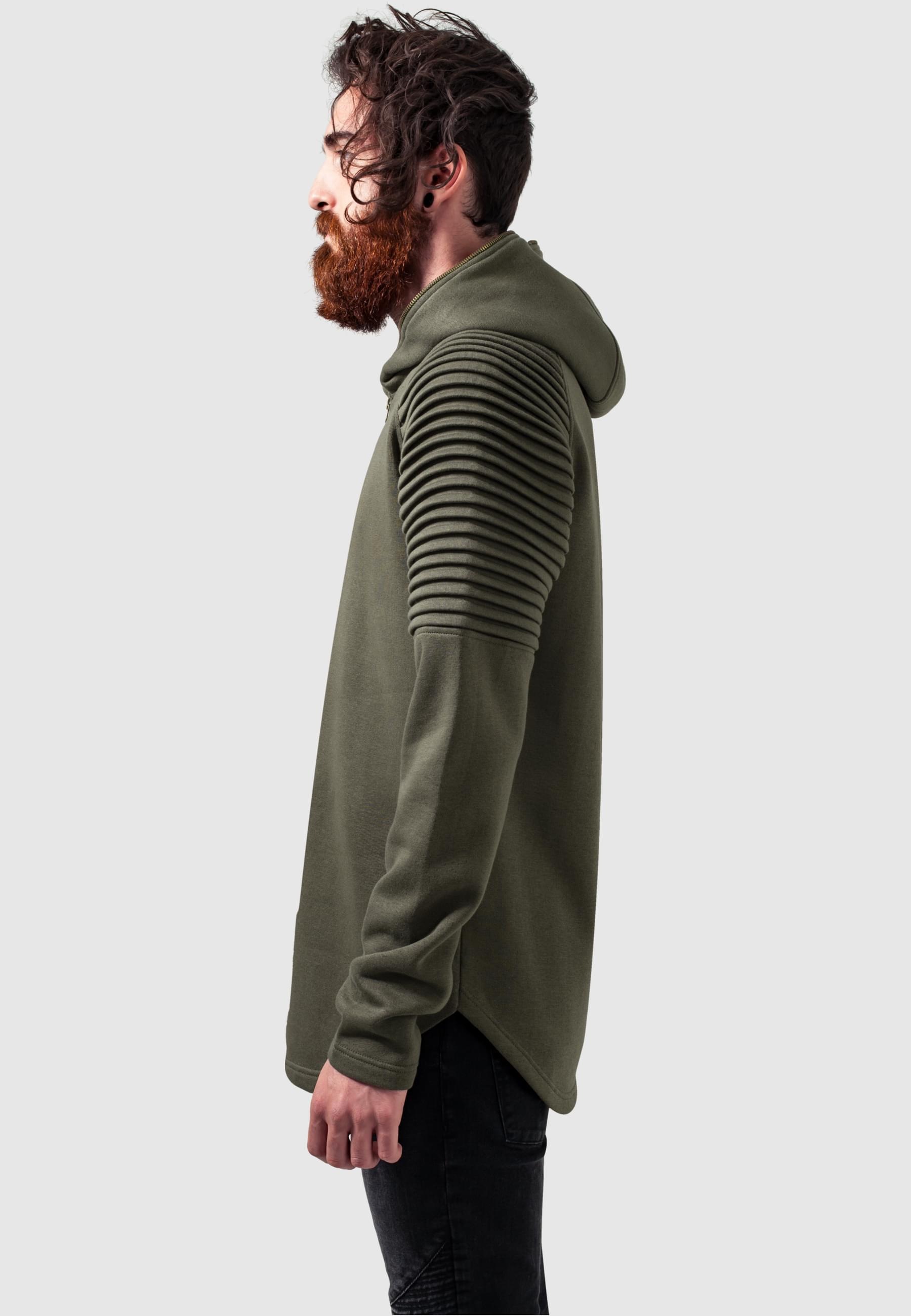 URBAN CLASSICS Hoodie »Urban Classics Herren Pleat Sleeves Terry Hoody«, (1 tlg.)
