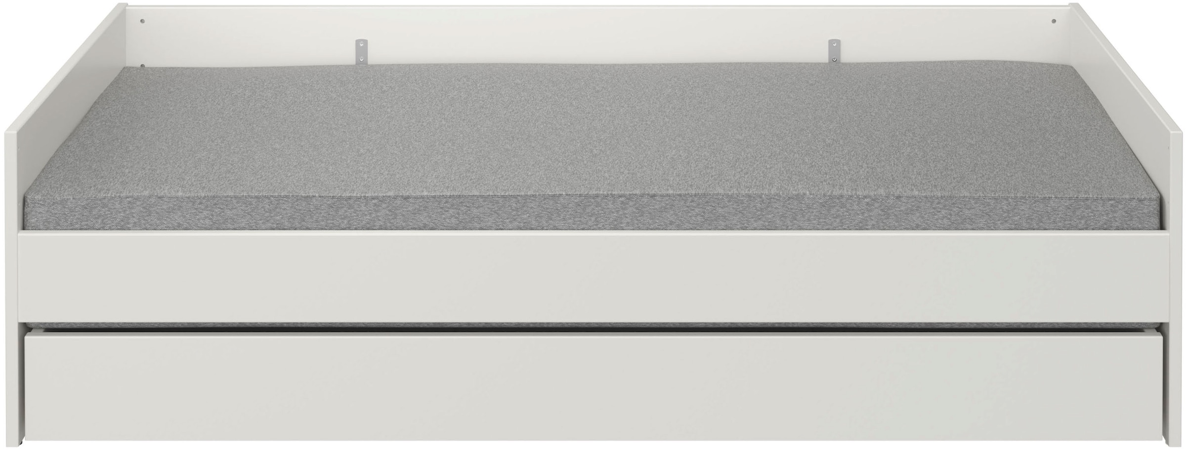 PAIDI Kinderbett »CUTIE LEA in Weiß mit Bettkasten, Jugendliege« L/B/H ca. 204/96-126/56cm, Off-White,  bietet extra Stauraum oder zusätzliche Liegefläche, Kojenliege