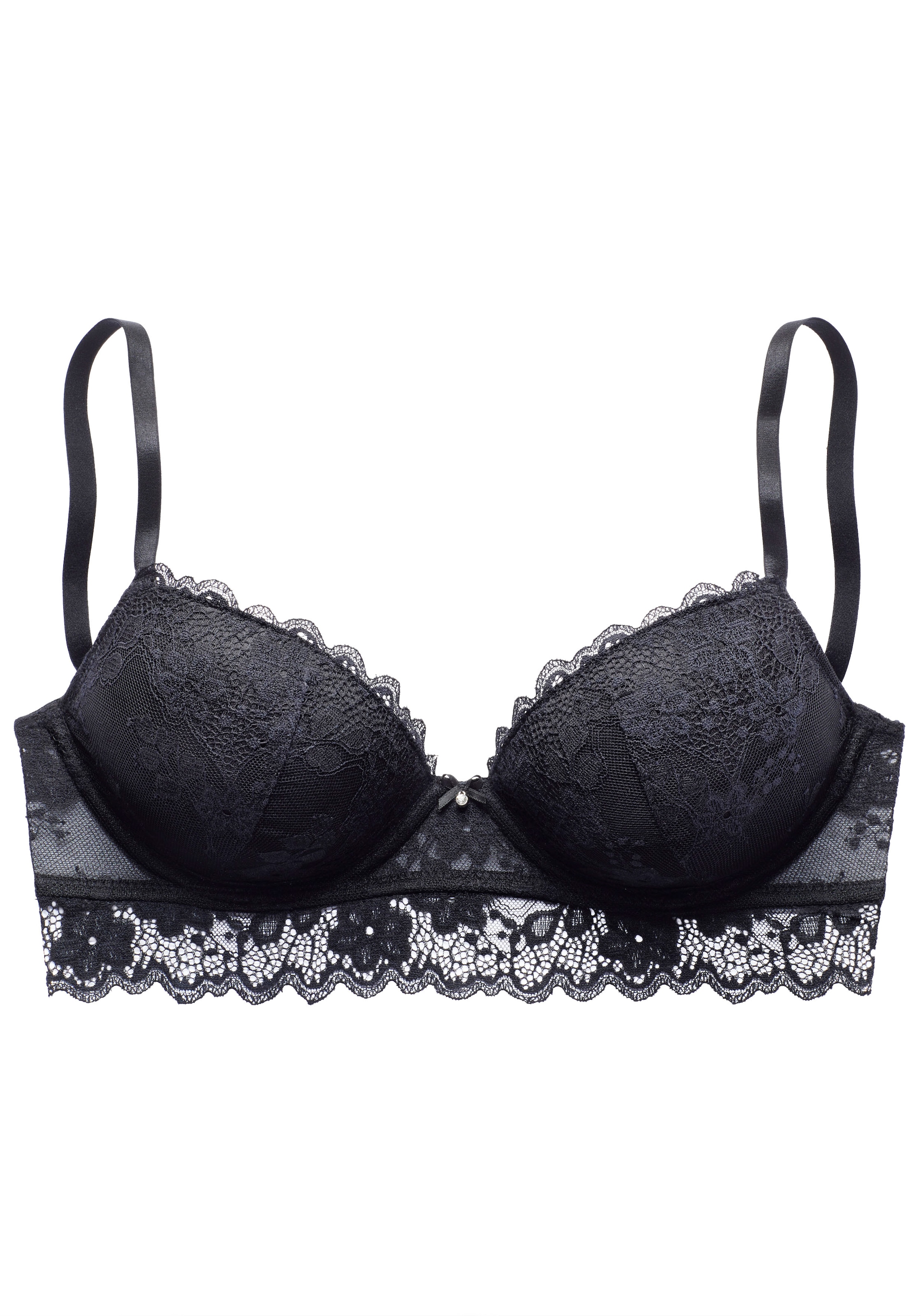 Vivance Push-up-BH, aus Jacquardspitze in leichter Longform, sexy Dessous