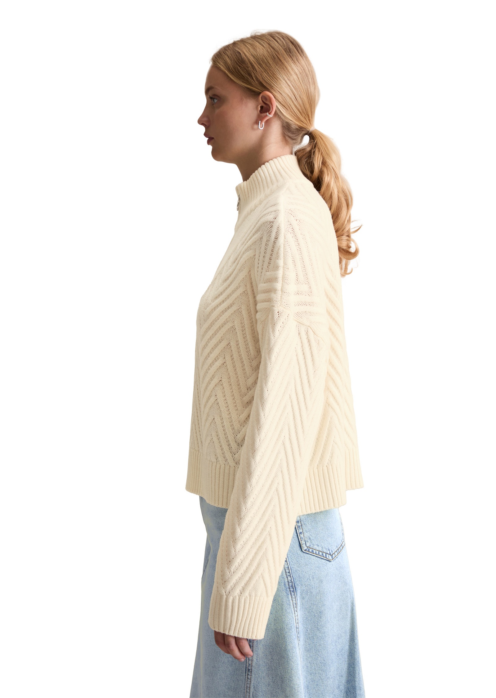 Marc O'Polo DENIM Strickpullover »aus weichem Schurwolle-Mix«
