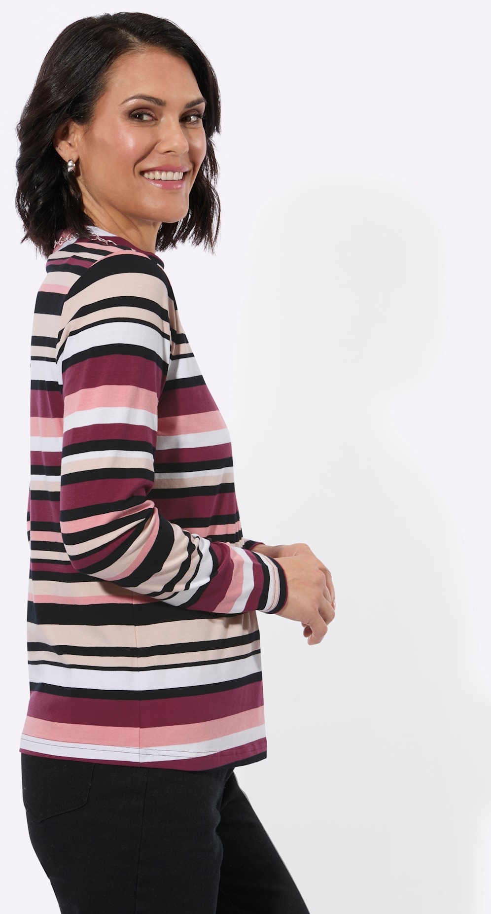 Casual Looks Langarmshirt »Stehkragen-Shirt« 1