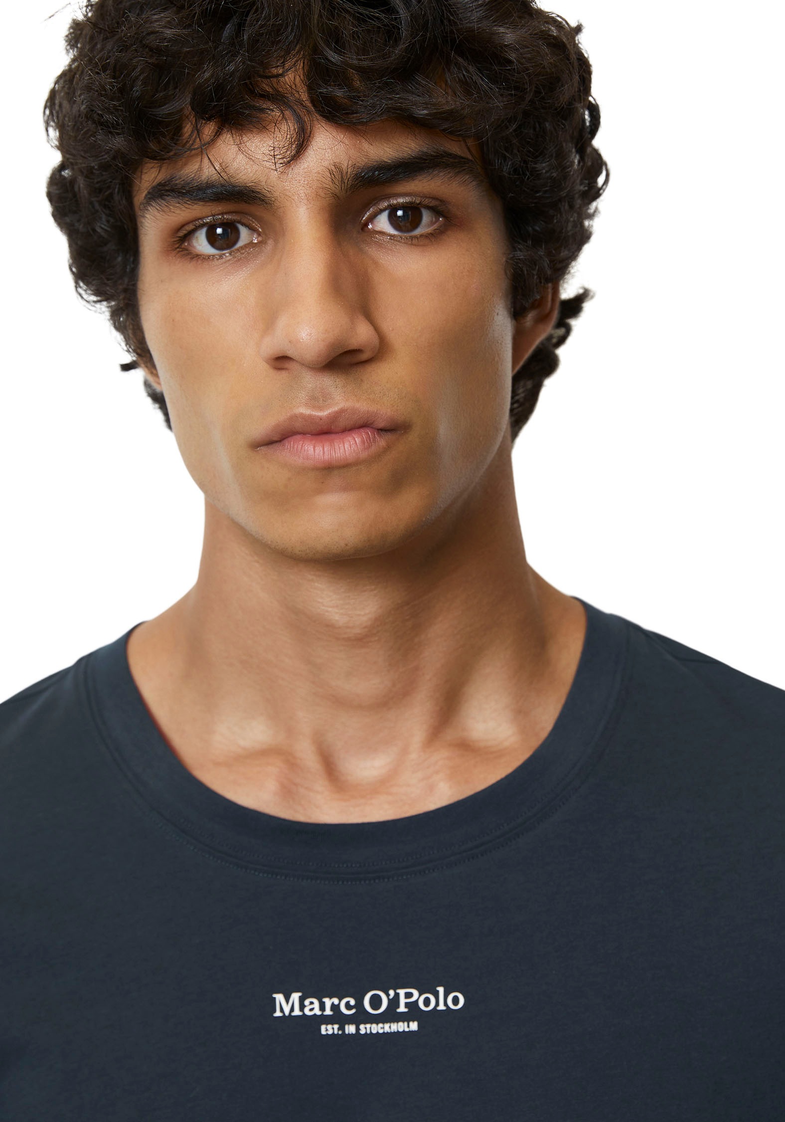 Thumbnail - Marc OPolo Pyjamaoberteil "Mix & Match Cotton" mit Langarm und Logoprägung