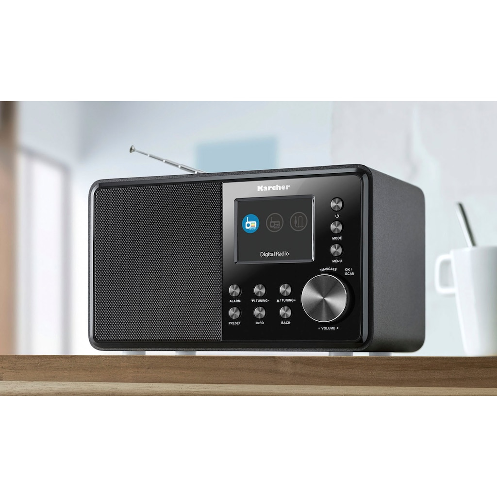 Karcher Digitalradio (DAB+) »DAB 3000«, (Digitalradio (DAB+)-FM-Tuner mit RDS-UKW mit RDS 3 W)