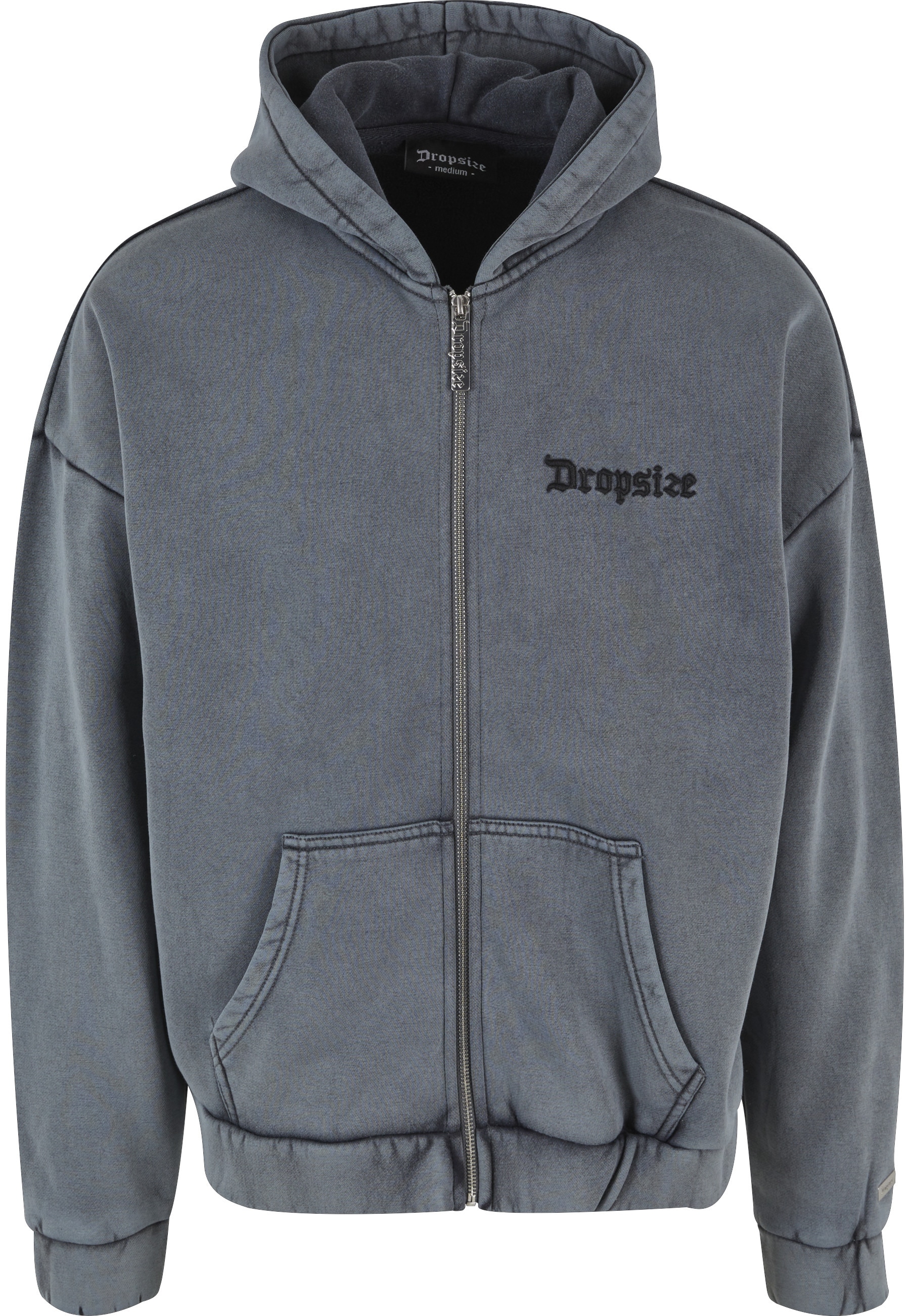 Dropsize Outdoorjacke "Dropsize Herren Dropsize Super Heavy Blank Zip Cardigan" 1 Stk. tlg. mit Kapuze