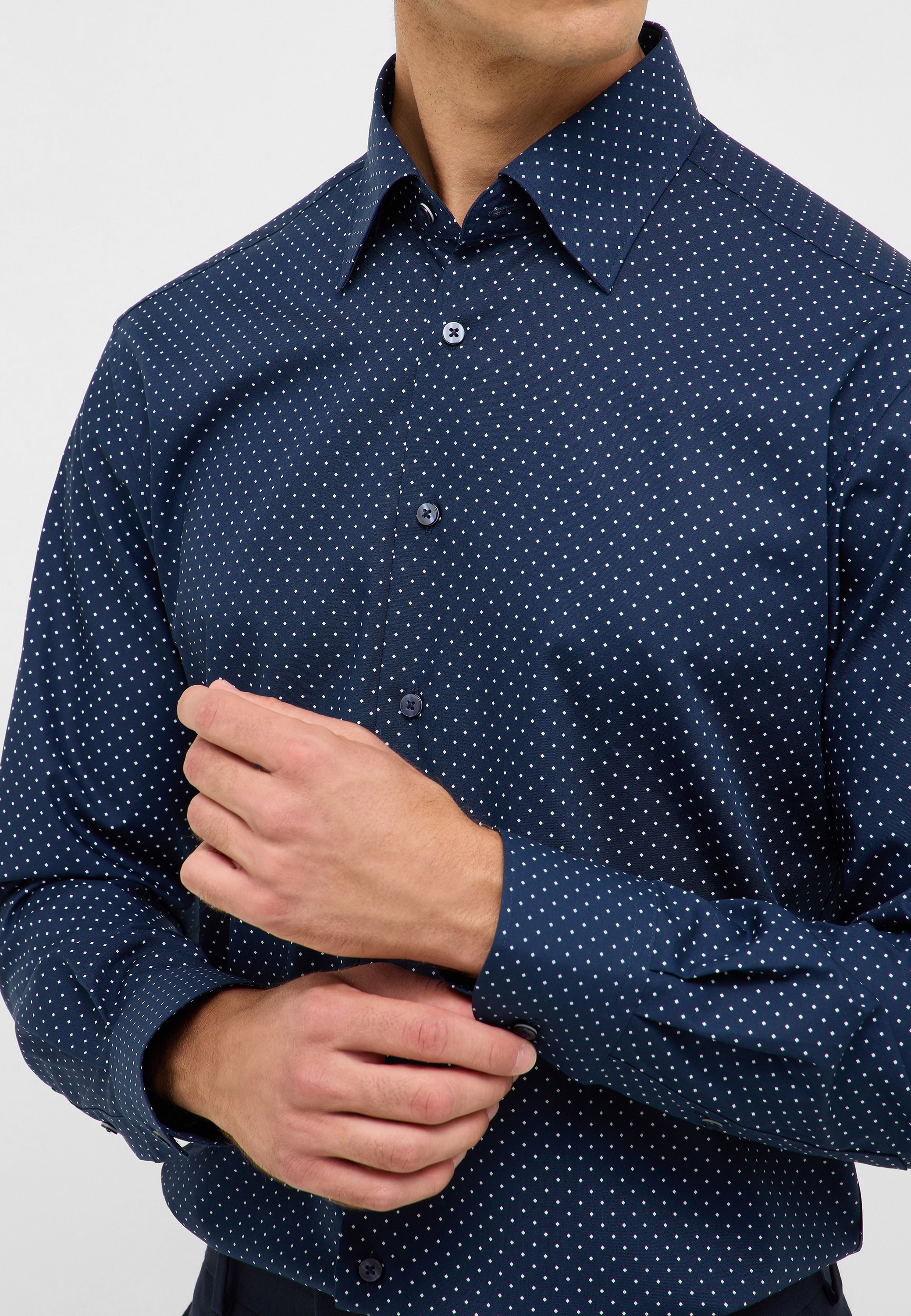 Eterna Langarmhemd »MODERN FIT«, NON IRON (bügelfrei)