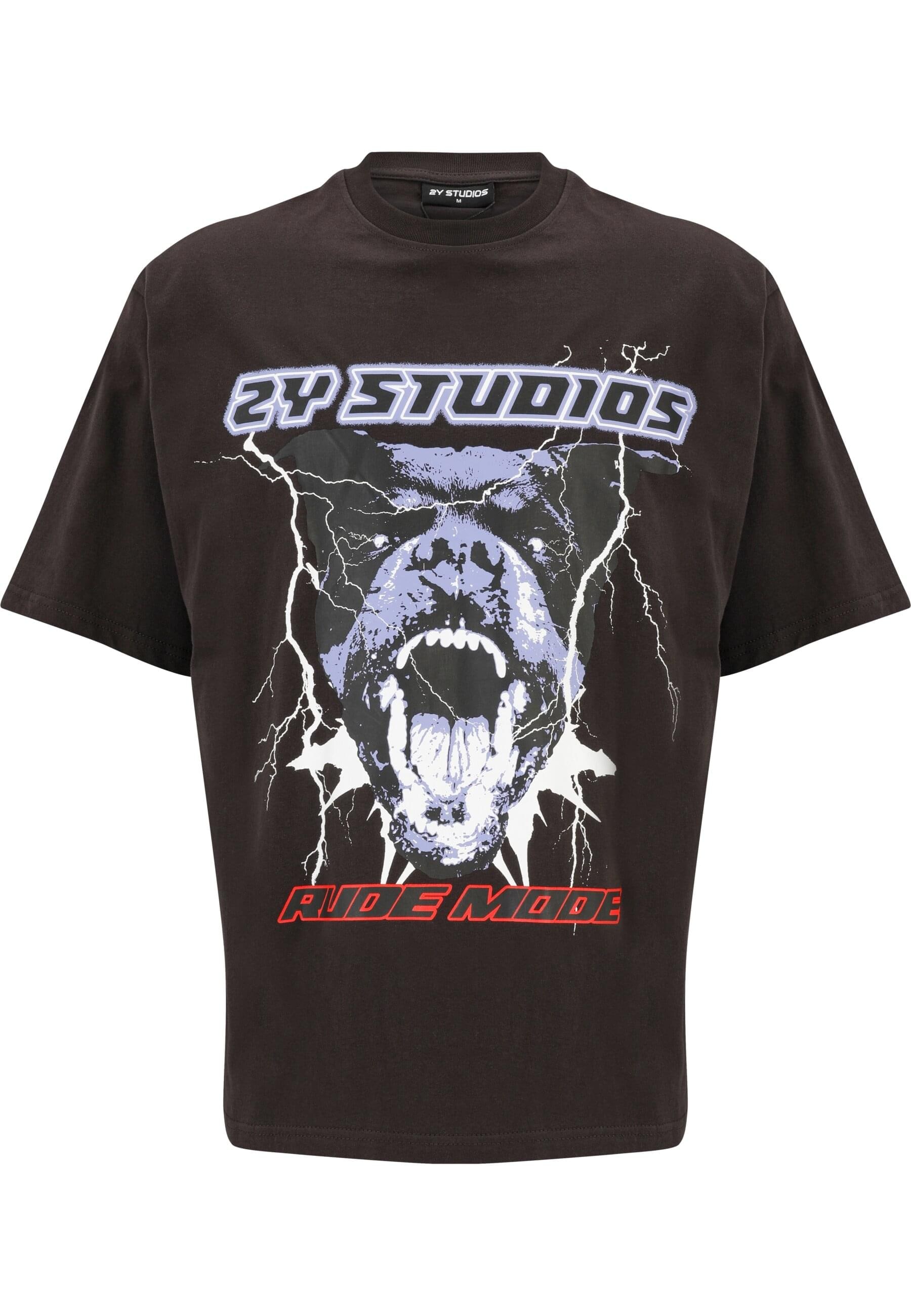2Y Studios T-Shirt "2Y Studios Herren Rottweiler Oversize Tee" 1 Stk. tlg. günstig online kaufen