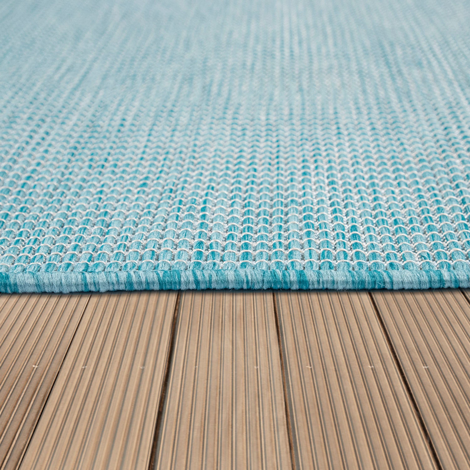 Paco Home Teppich »Sonset«, rechteckig, 4 mm Höhe, Flachgewebe, meliert, In- und Outdoor geeignet, Wohnzimmer