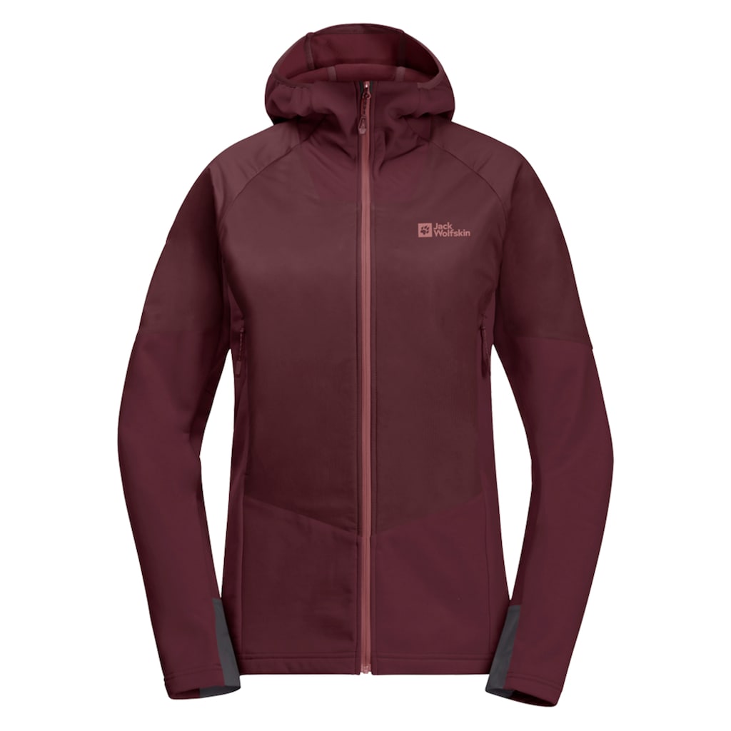 Jack Wolfskin Funktionsjacke »ALPSPITZE INS HYBRID W«, mit Kapuze