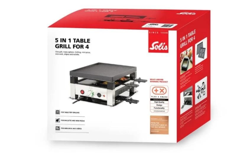 SOLIS OF SWITZERLAND Raclette »Typ 7910 4« 120 W