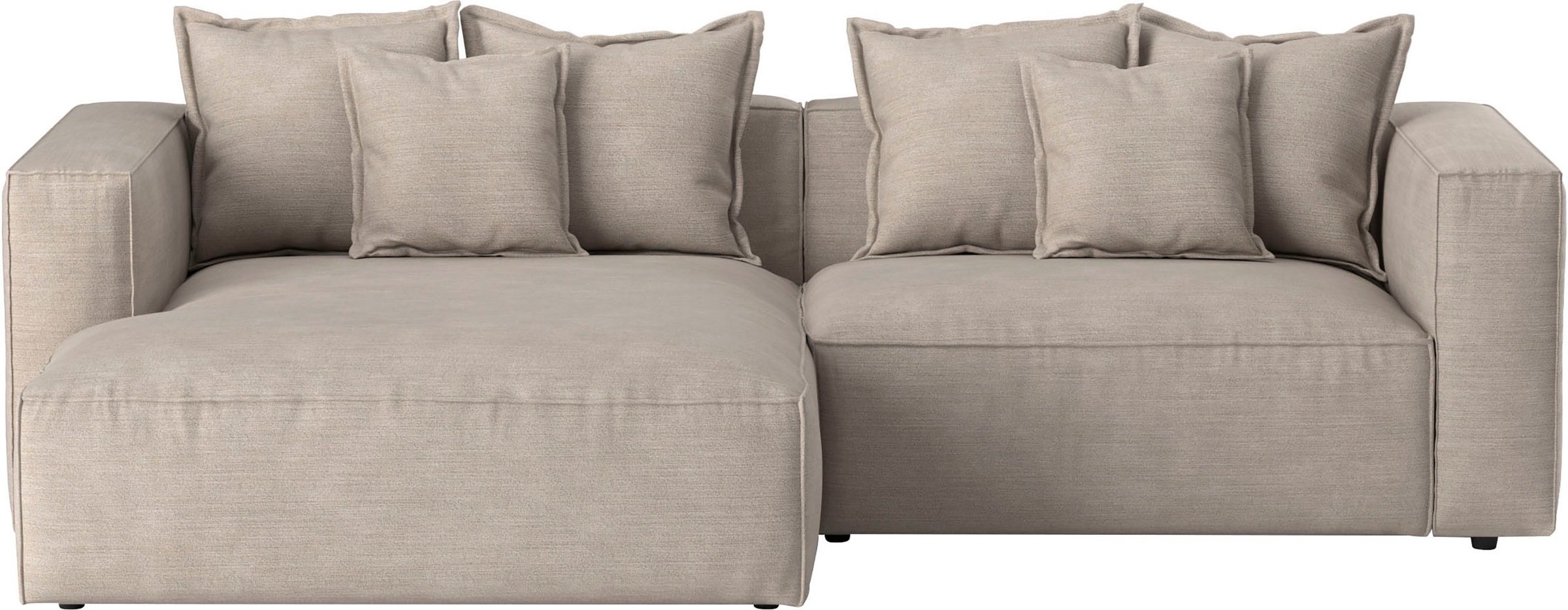 INOSIGN Ecksofa "Cowboy L-Form" mit 6 Kissen, kubisches Sofa günstig online kaufen