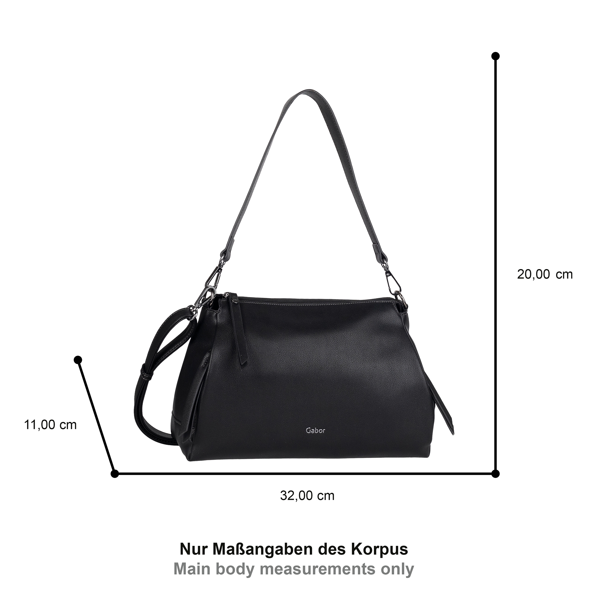 Gabor Hobo »Jenny«, besonders weiche leichte Modelle aus soft genarbtem Lederimitat