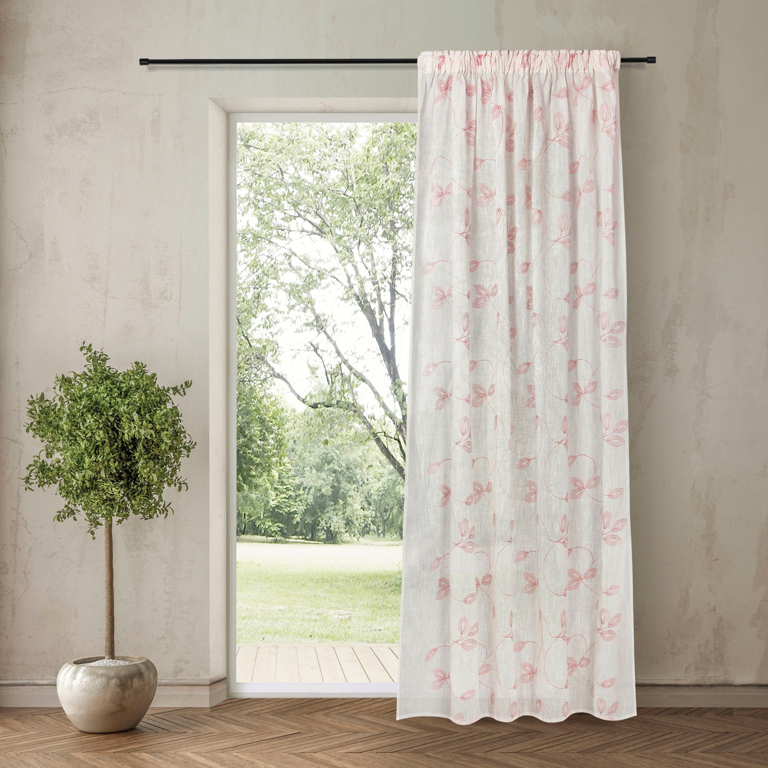 Feel of Nature Gardine "Heidi" Kräuselband 1 Stk. tlg. HxB: 245x140 günstig online kaufen
