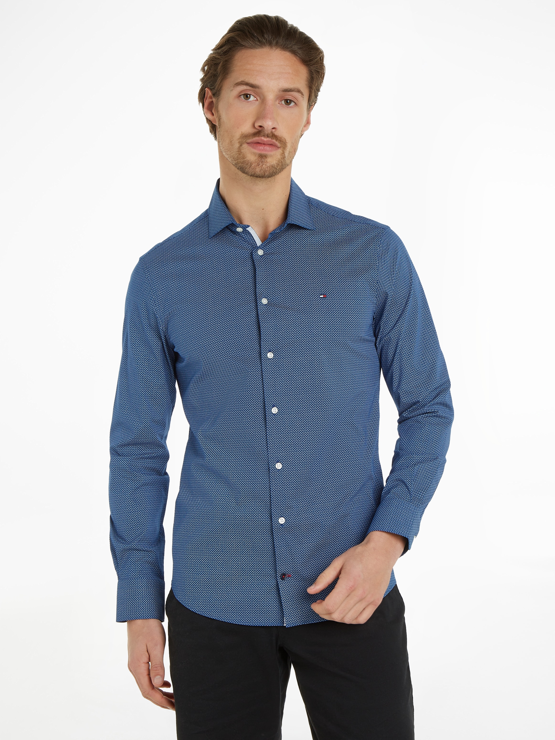 Tommy Hilfiger Businesshemd "CL STRETCH MICRO PRINT SF SHIRT" günstig online kaufen