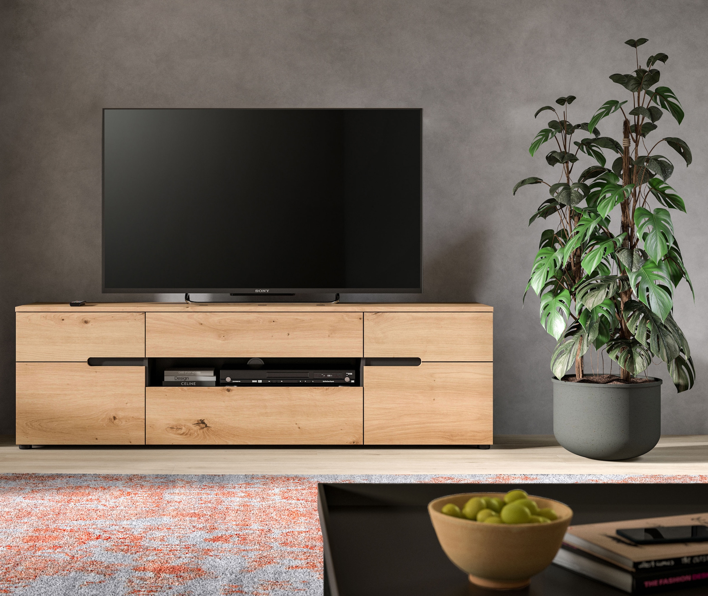 INOSIGN TV-Schrank "REHAT, TOPSELLER, Breite 184 cm, 2 Türen, 1 Klappe, 1 S günstig online kaufen