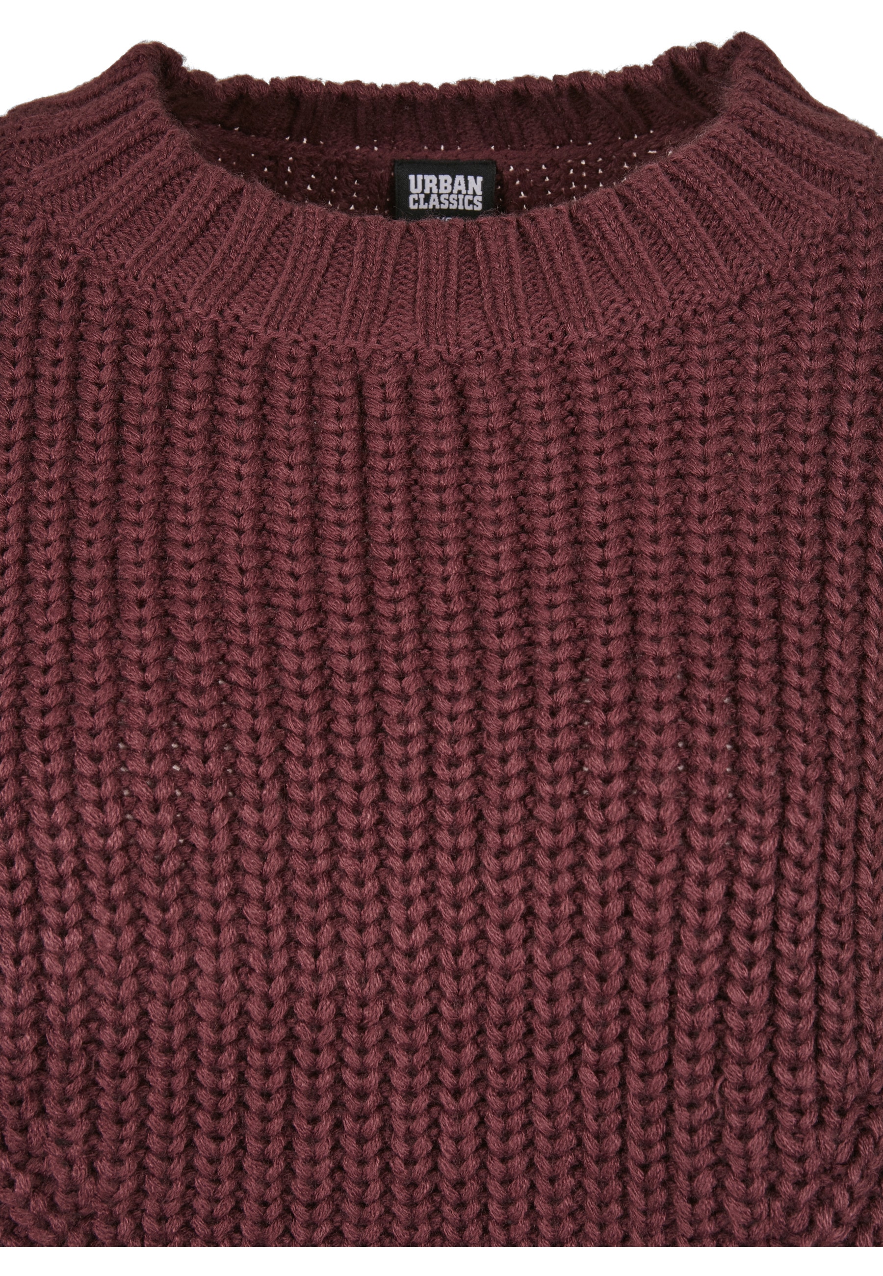 URBAN CLASSICS Rundhalspullover »Urban Classics Damen Ladies Wide Oversize Sweater« 1 Stk.