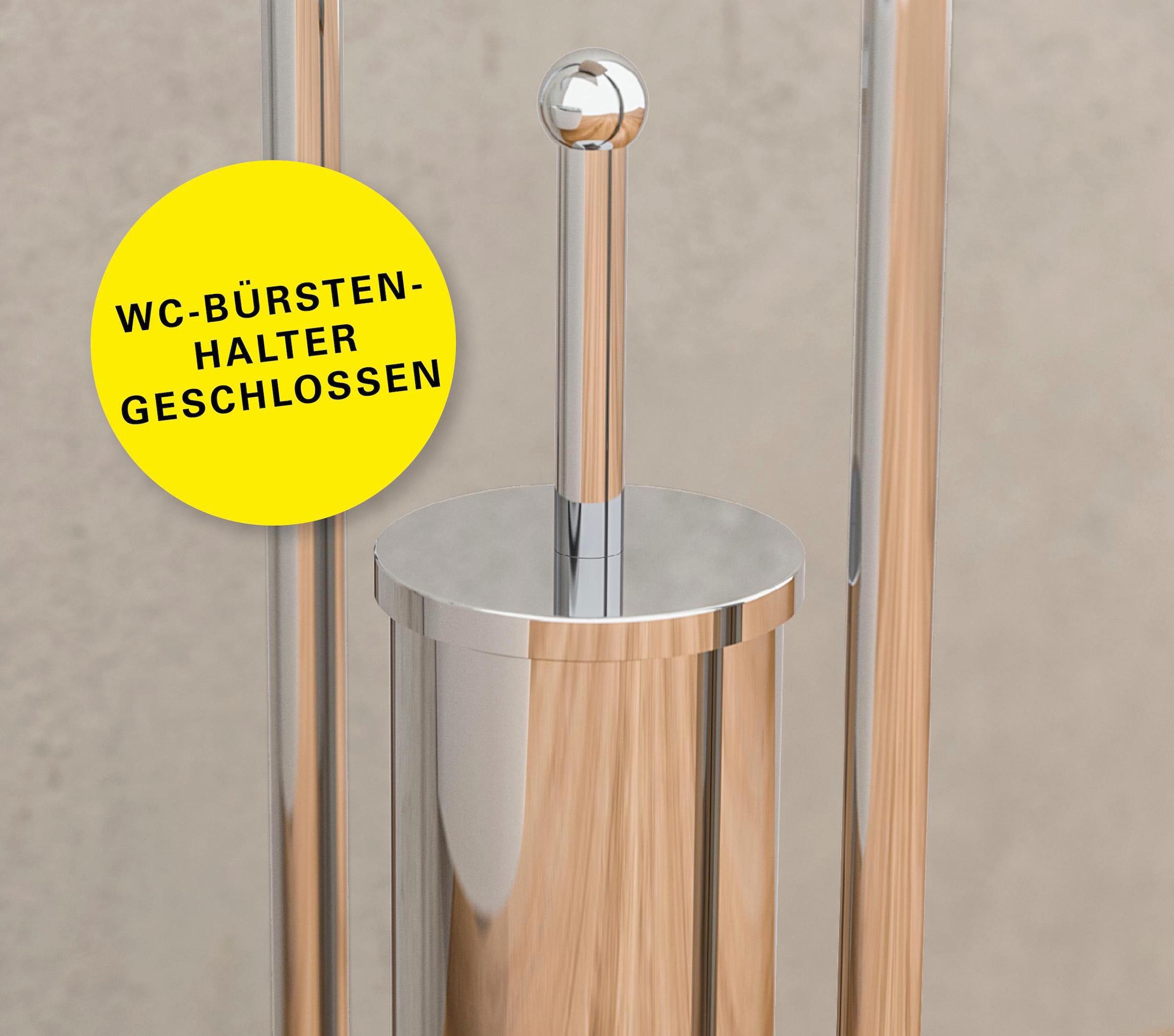 BAUR mit WC-Garnitur Eisl Bürstengarnitur freistehend Toilettenbürste, WC bestellen aus Standgarnitur Edelstahl, »Toilettenpapierhalter stehend«, |