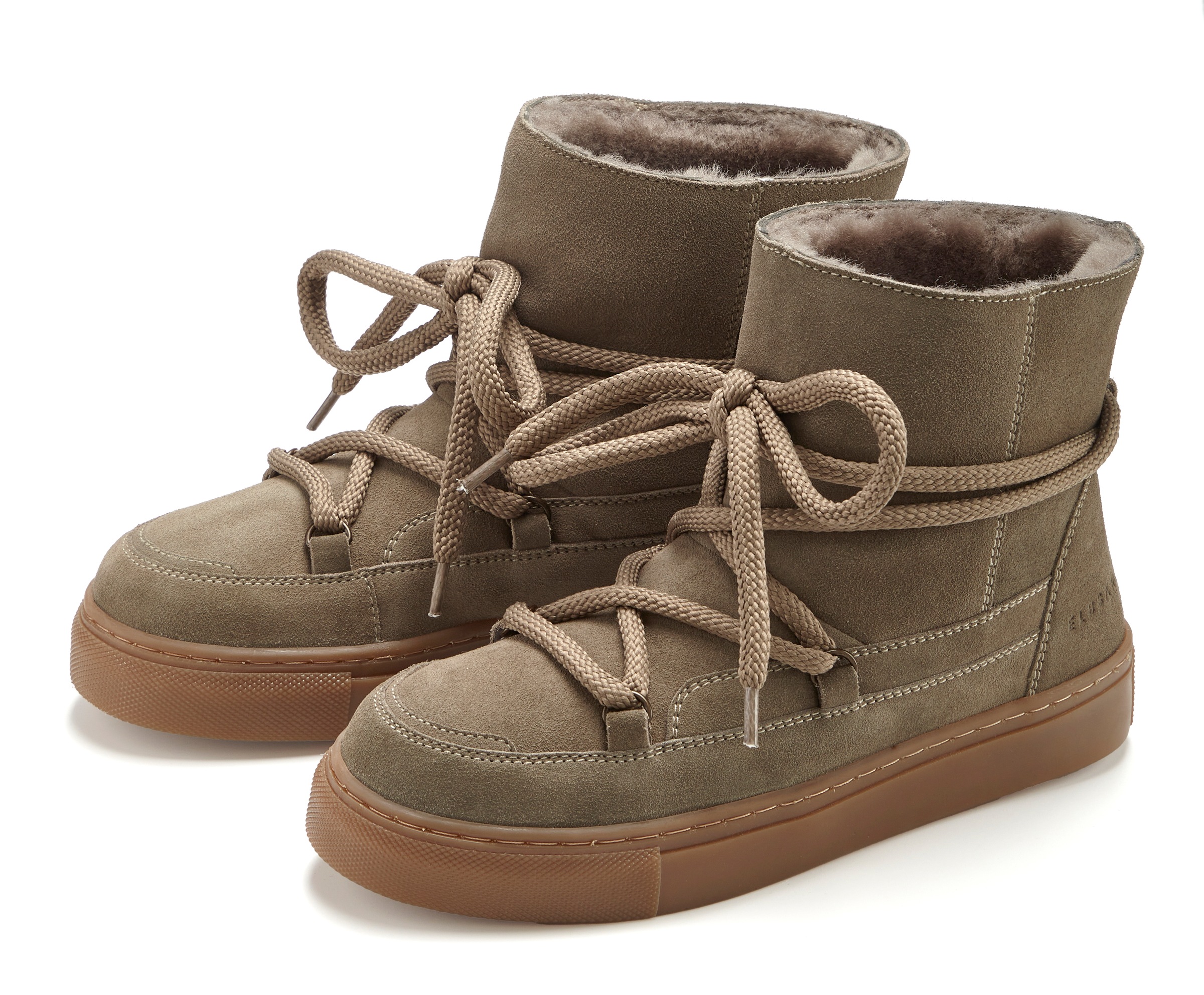 Elbsand Stiefelette "Boots, Winterstiefelette, Winterboots, Stiefel, Lederstiefelette" Winterstiefel aus Leder mit kuscheligem Lammfell