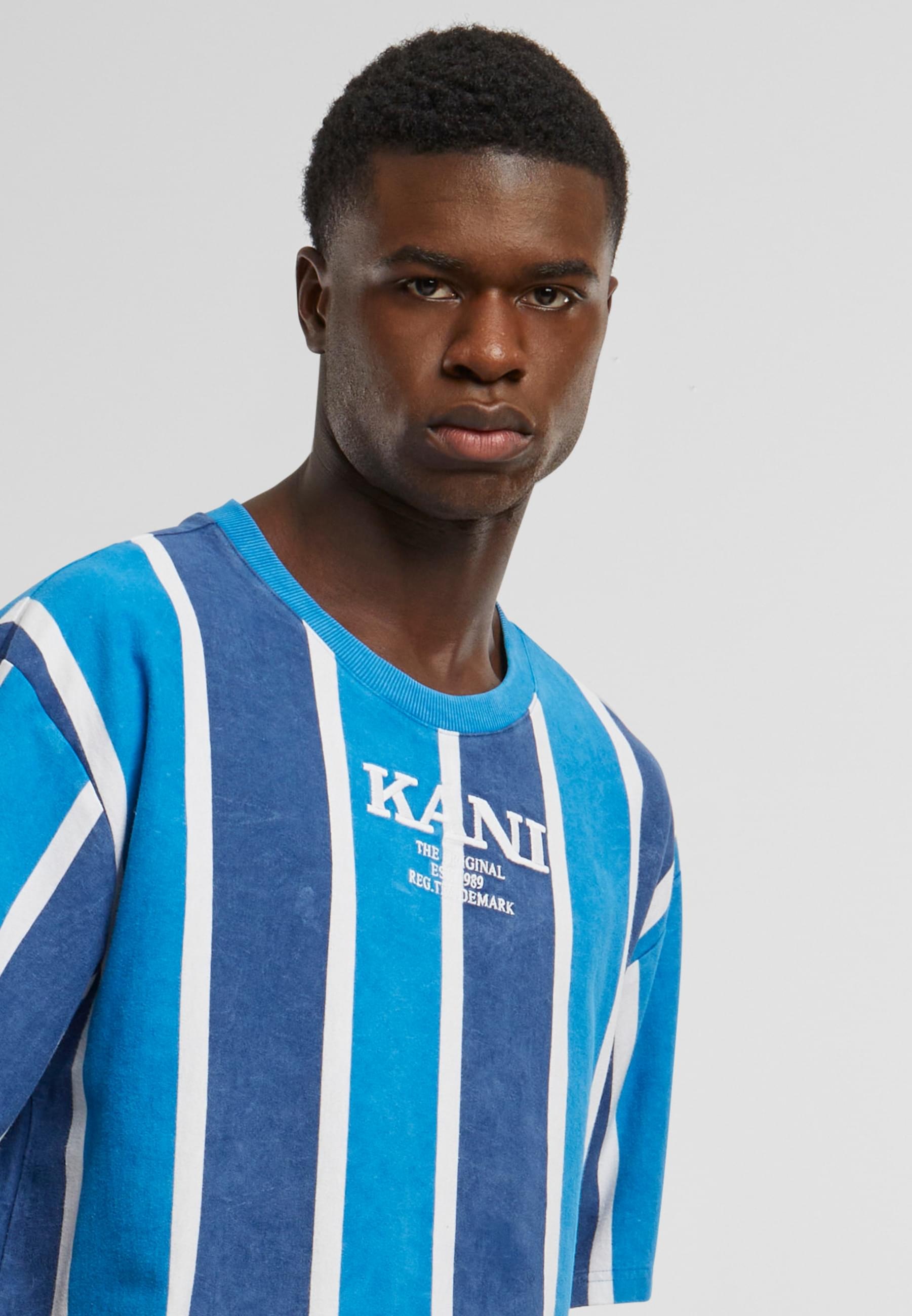 Karl Kani T-Shirt »Karl Kani Herren KM242-005-1 Karl Kani Retro Washed Stripe Tee«, (1 tlg.)