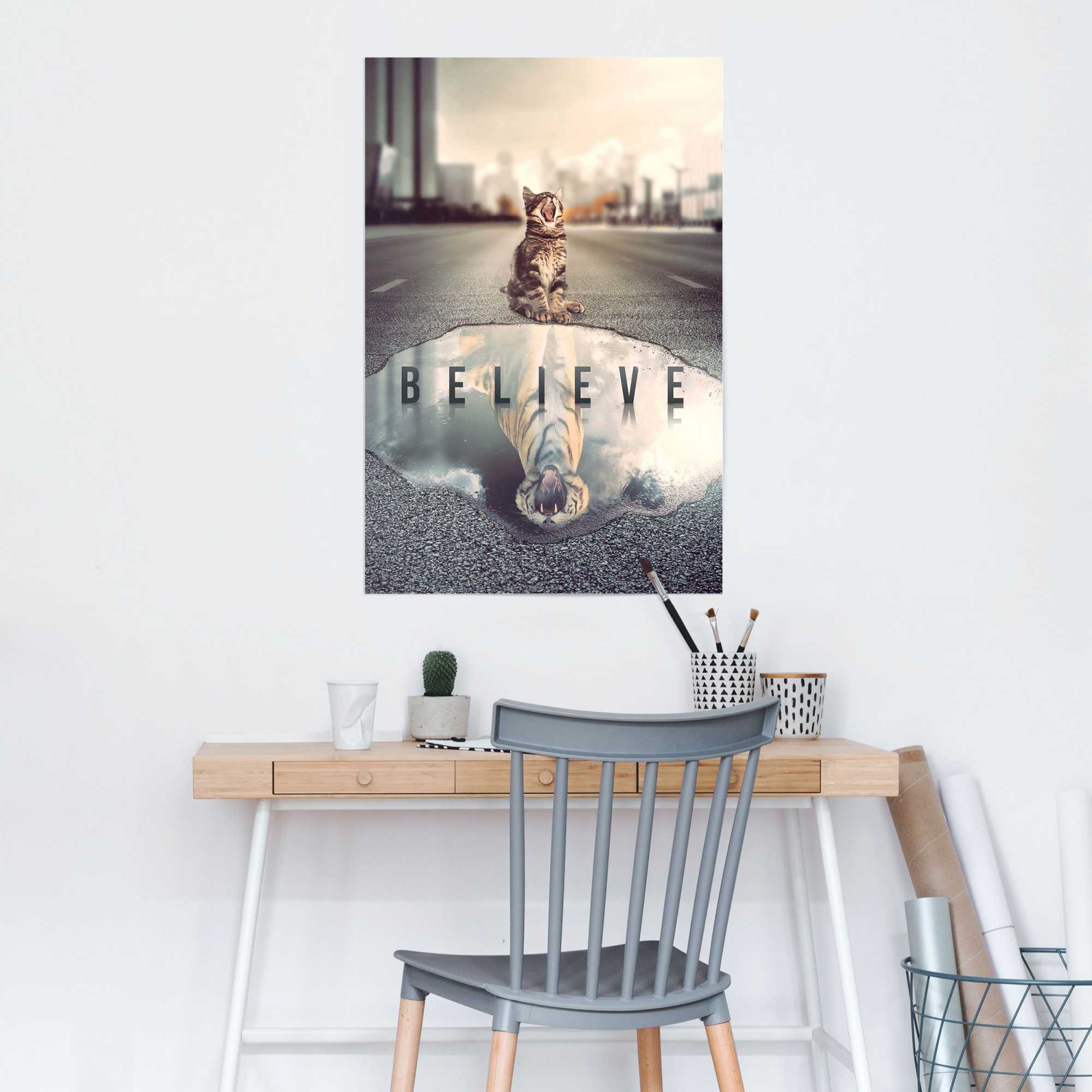 Reinders Poster "Glaube an dich" günstig online kaufen