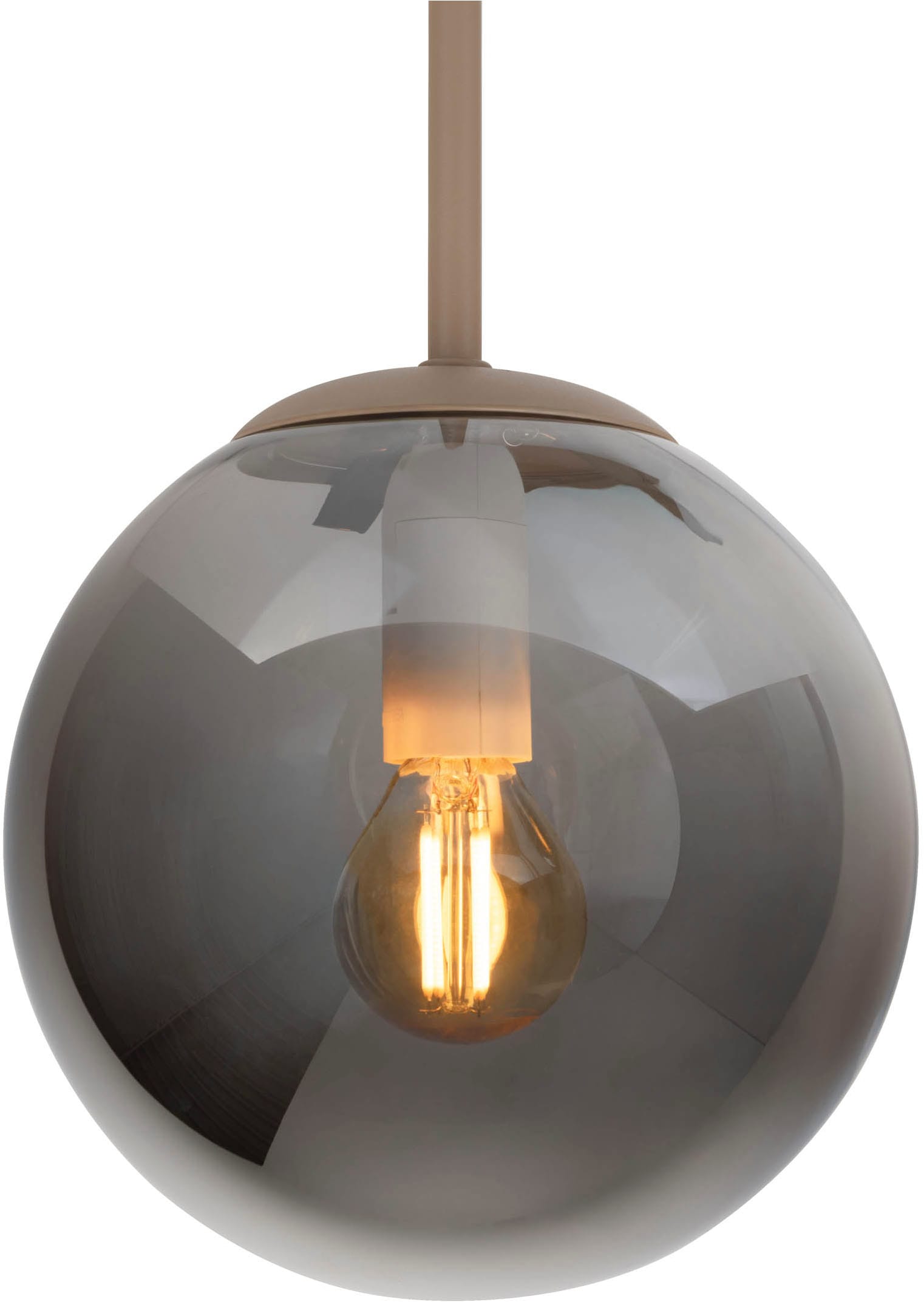 OTTO home Deckenleuchte »Nellin« E14 1 Stk. 5 Glaskugeln mit je 1x E14 exkl., quadratisch, beige matt
