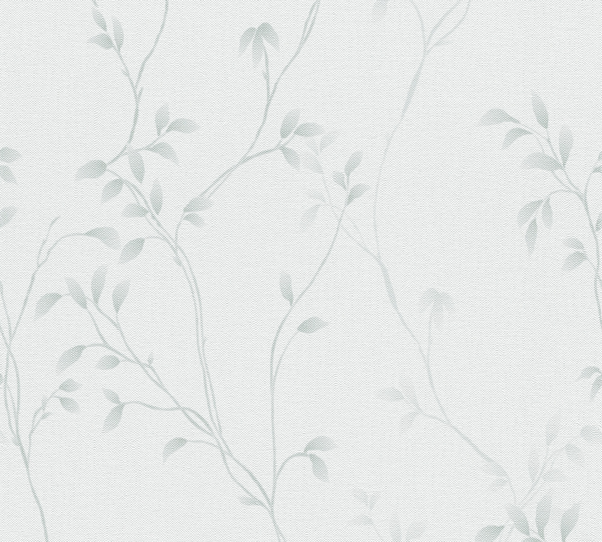 A.S. Création Vliestapete »Pure Elegance Tapete mit Blätterranken Mustertapete Floral Blattmotiv« matt strukturiert Vliestapete Blatt-Motiv für Schlafzimmer Küche Wohnzimmer Blätterranke