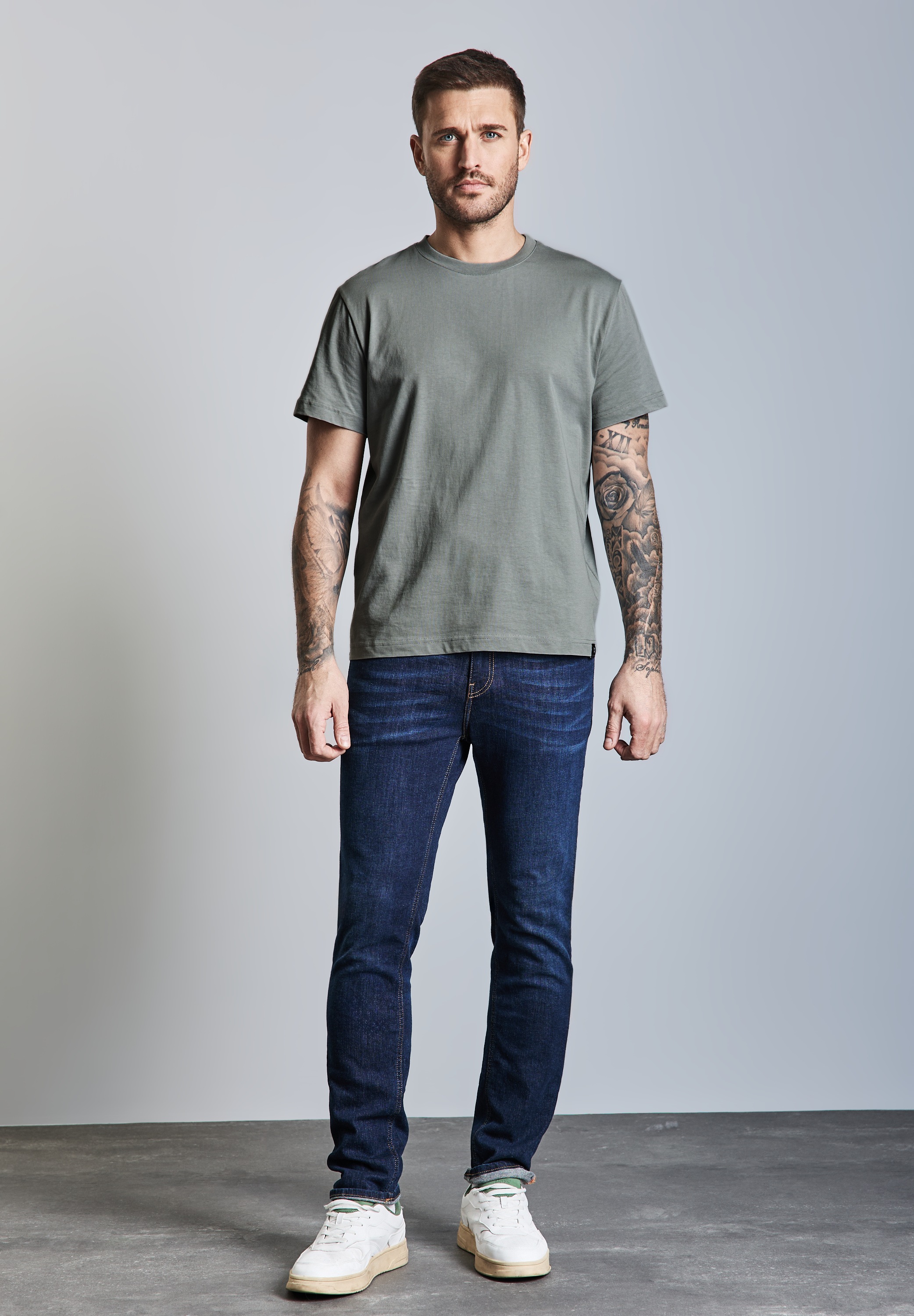 STREET ONE MEN T-Shirt, Rundhalsausschnitt