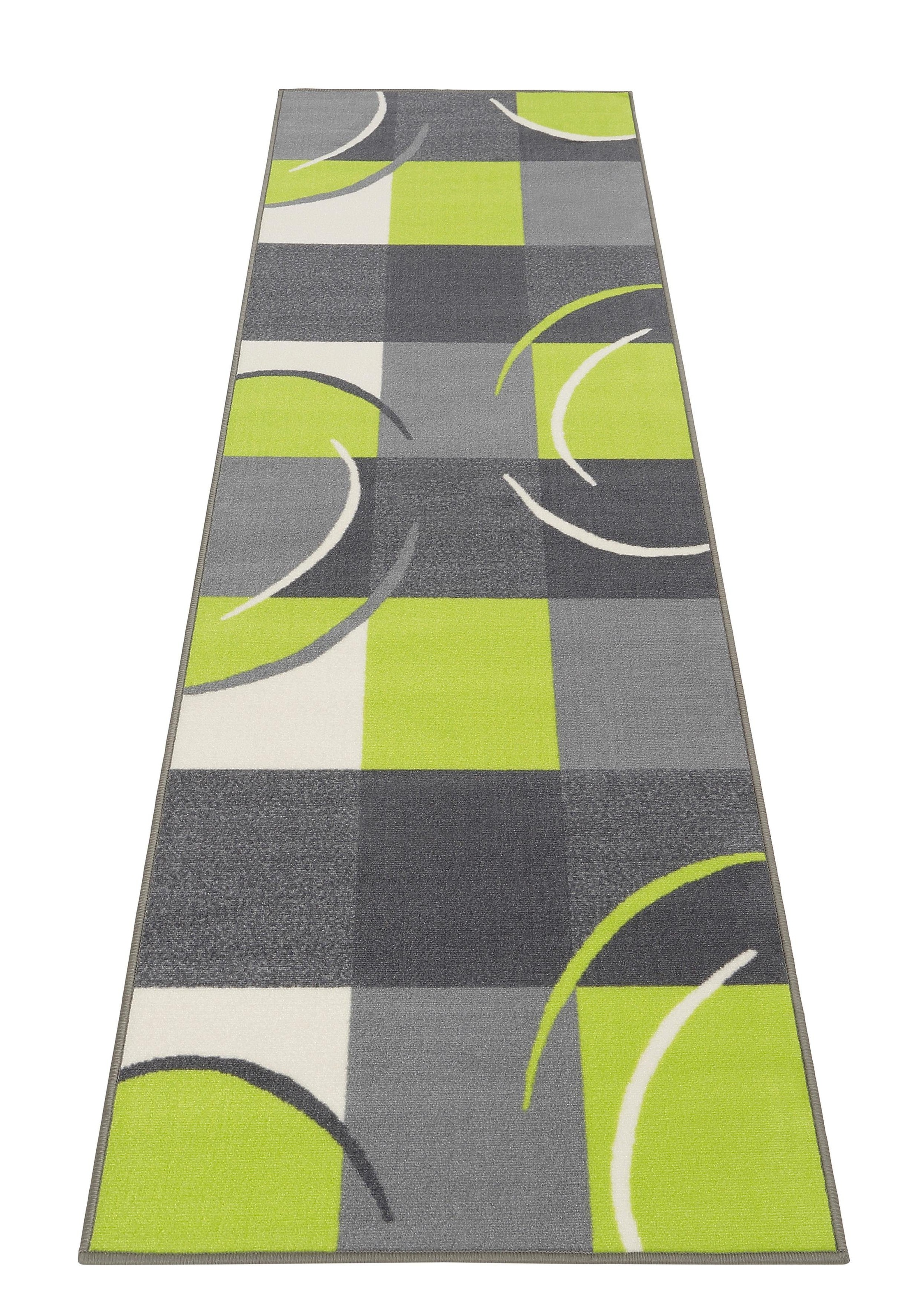 Theko Laufer Marco Rechteckig 6 Mm Hohe Teppich Laufer Kurzflor Kariertes Design Auf Rechnung Baur