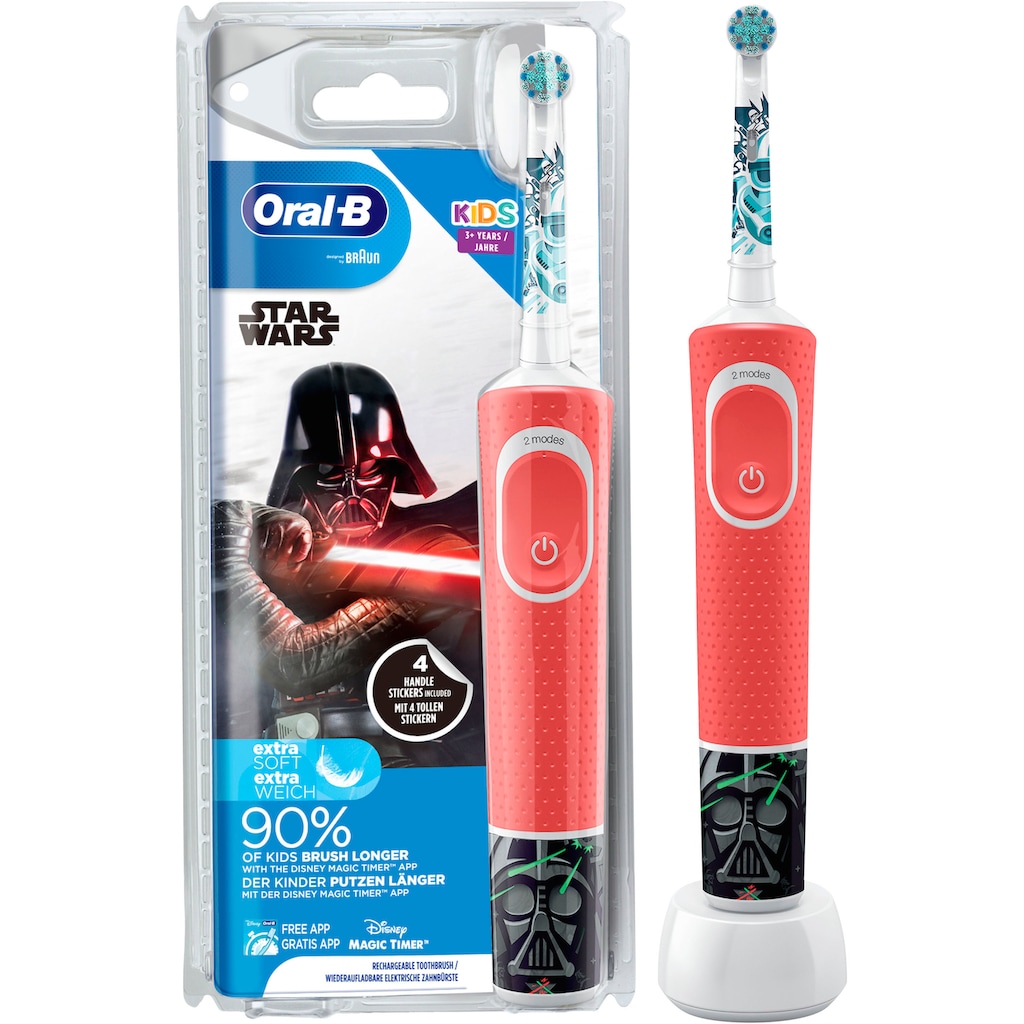 Oral-B Elektrische Kinderzahnbürste »Kids Star Wars«, 1 St. Aufsteckbürsten