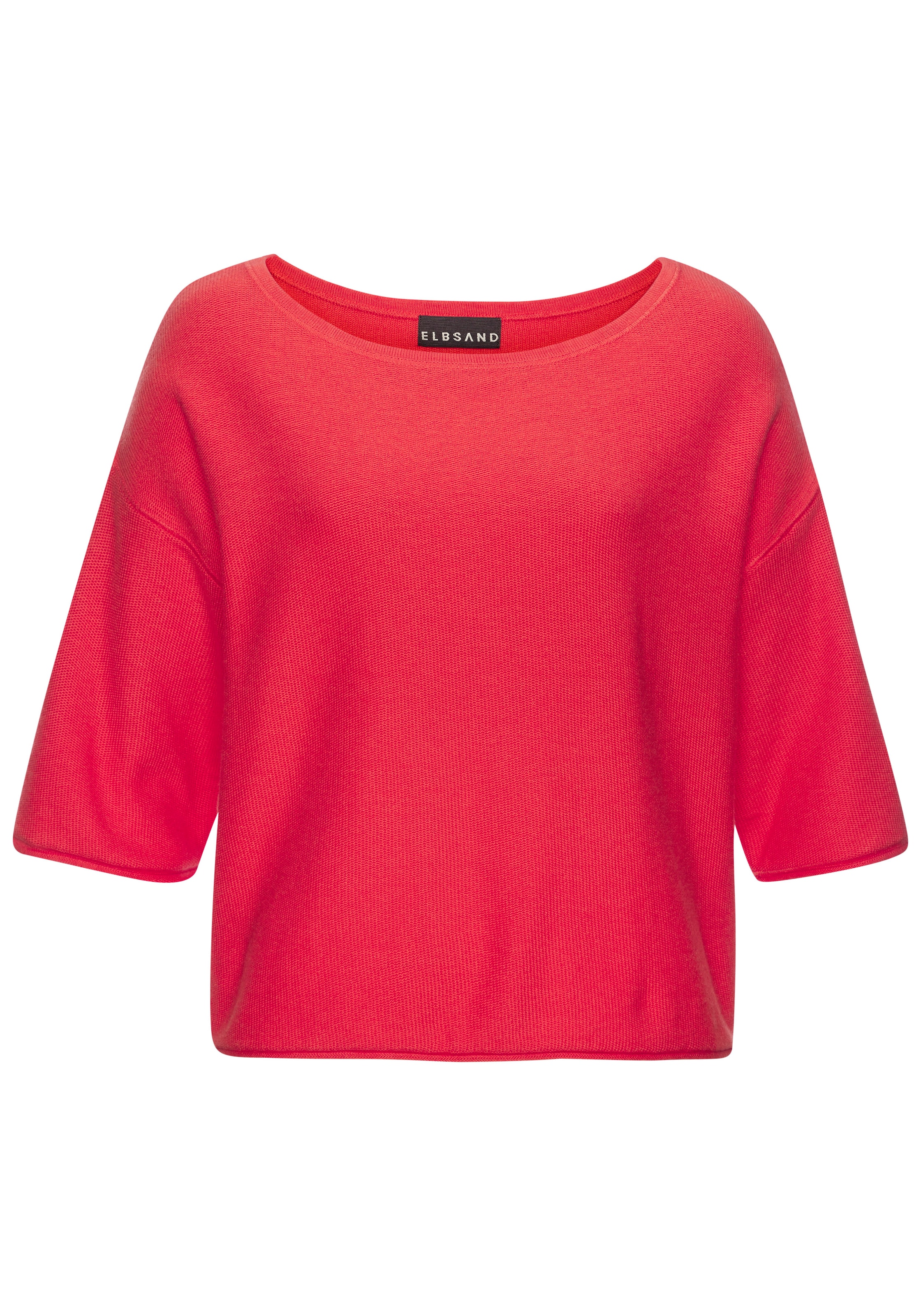 Elbsand 3/4-Arm-Shirt, mit U-Boot Ausschnitt