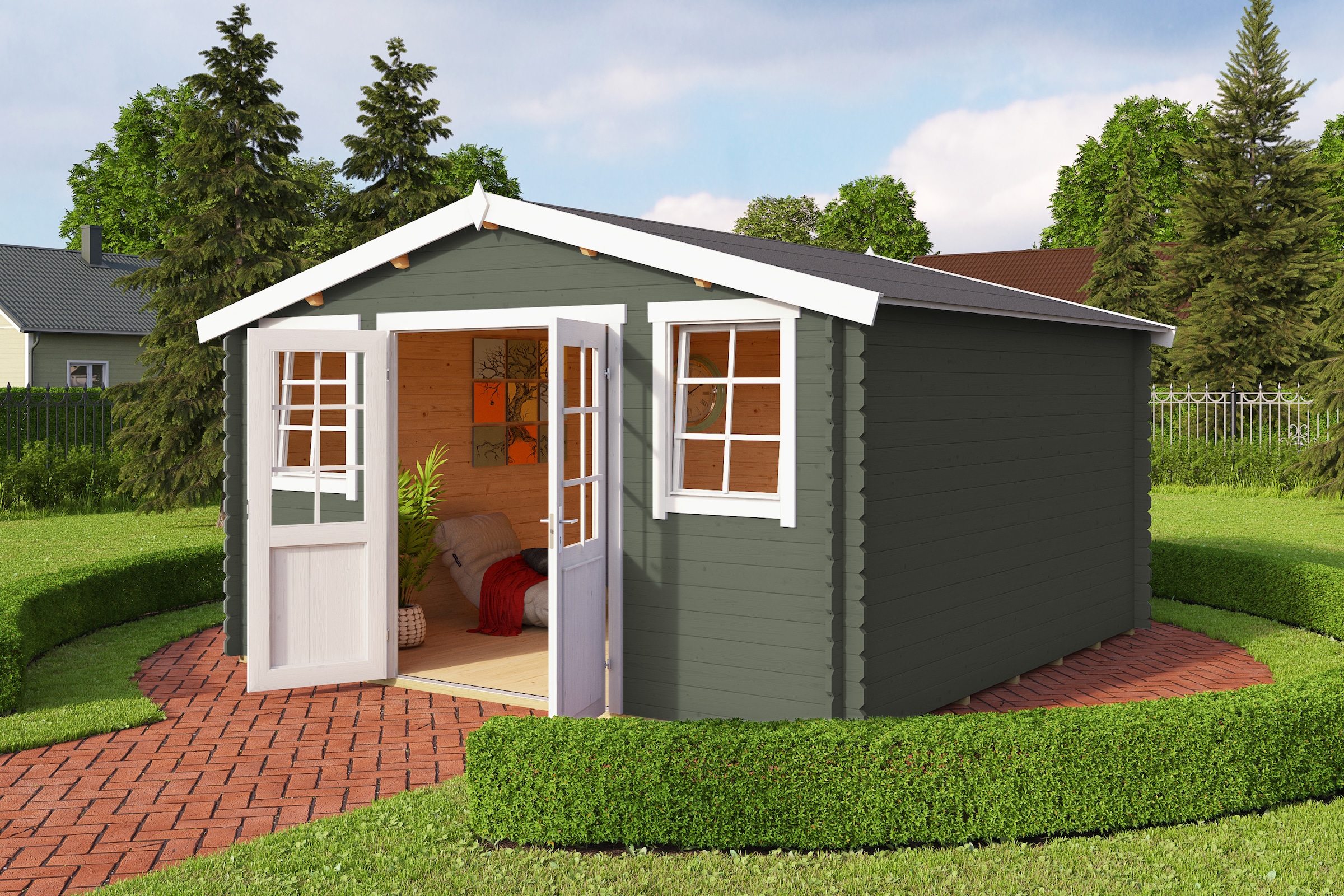 Nordic Holz Gartenhaus "Wels 4" günstig online kaufen