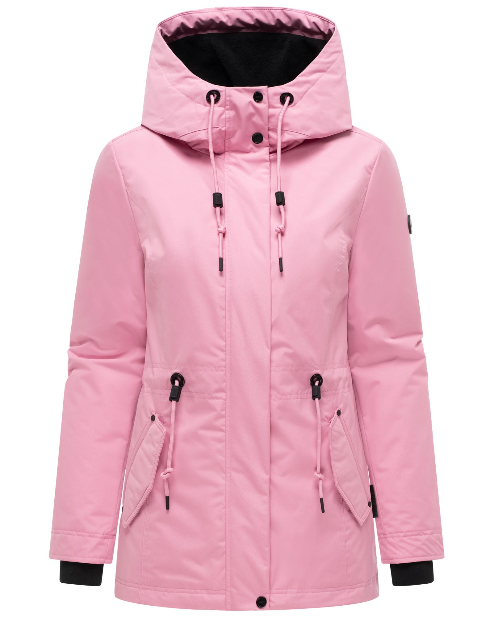 Navahoo Winterjacke "Nibellaa 14" mit Kapuze Warme Damen Jacke mit Taillenzugkordel